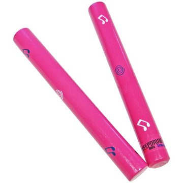 keepdrum Kinderschlagzeug KDLT4C Kinder Percussion-Set Pink 5 teilig