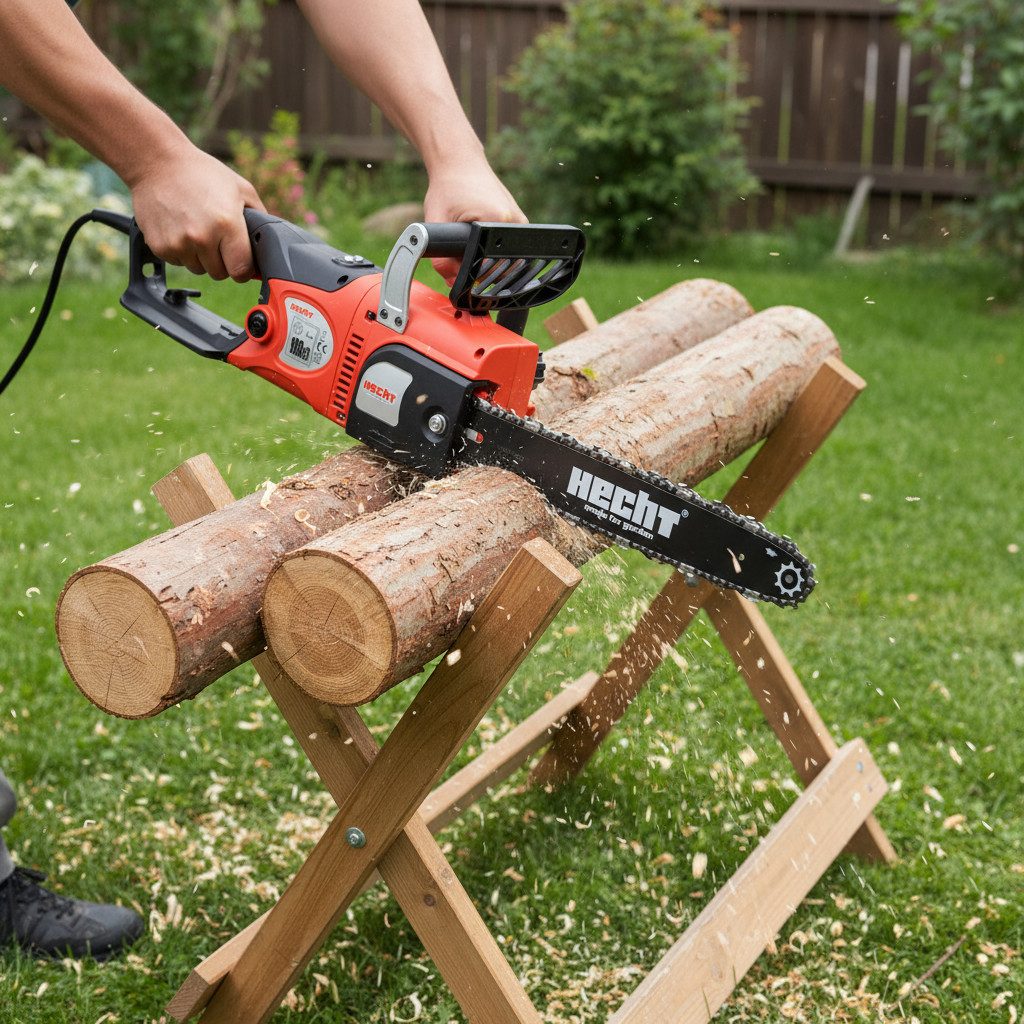 Hecht Elektro-Kettensäge 2250, 45,8 cm Schwertlänge, 2400 Watt, Soft-Start, günstig online kaufen