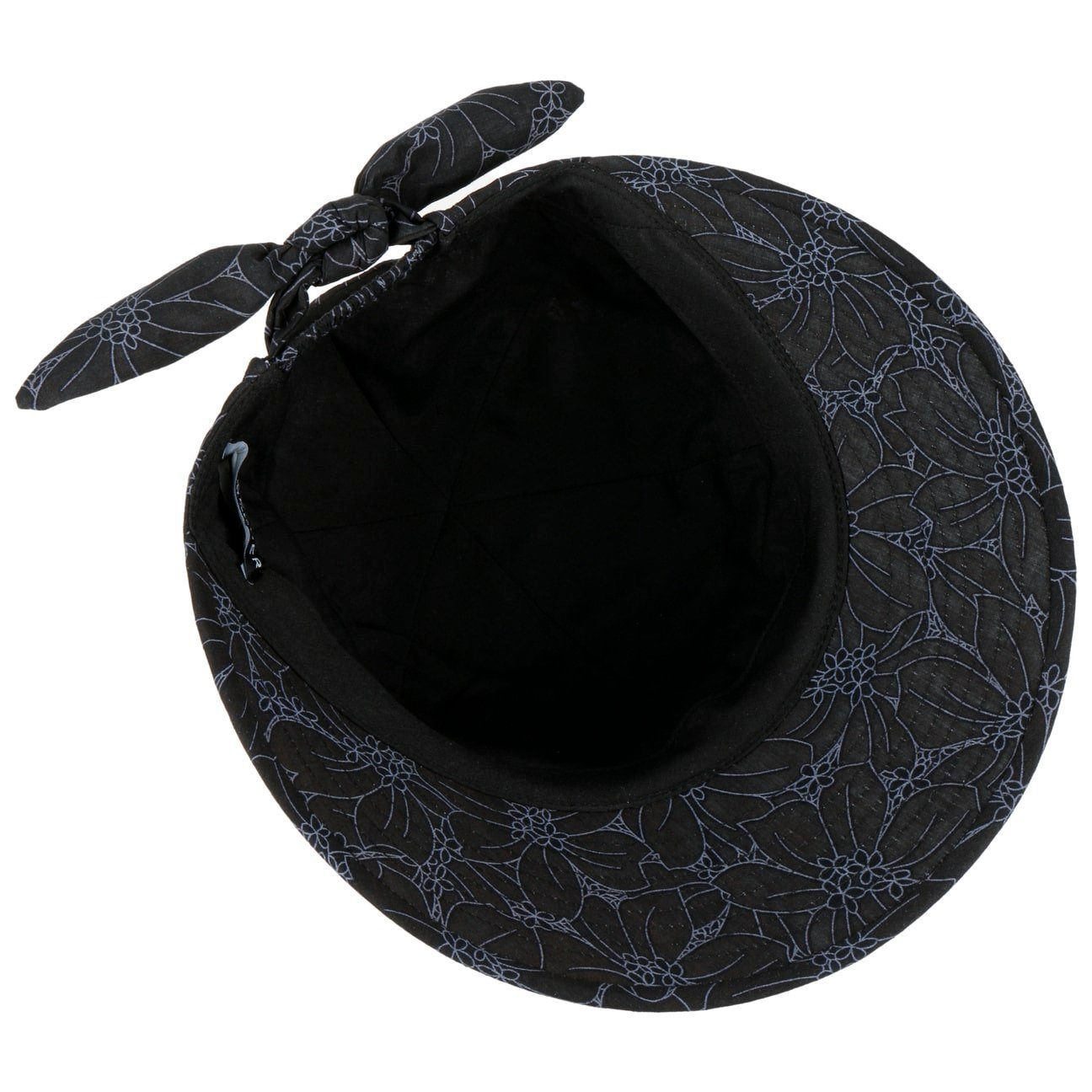 (1-St) Seeberger schwarz Damenhut mit Schirm Visor