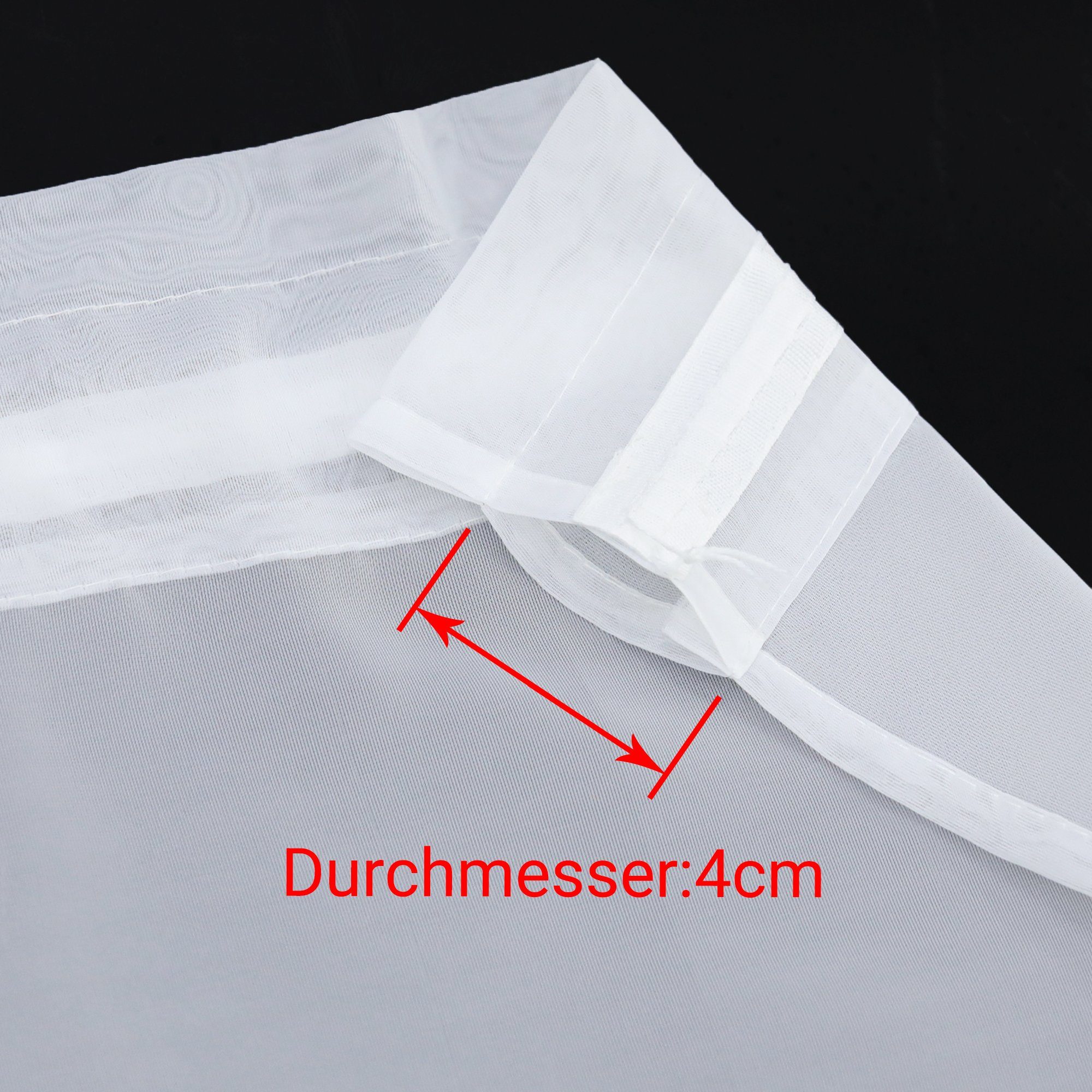 Joyswahl Scheibengardine (2 St), Stangendurchzug, transparent, Voile Kurzstores, Einfarbige, Küche