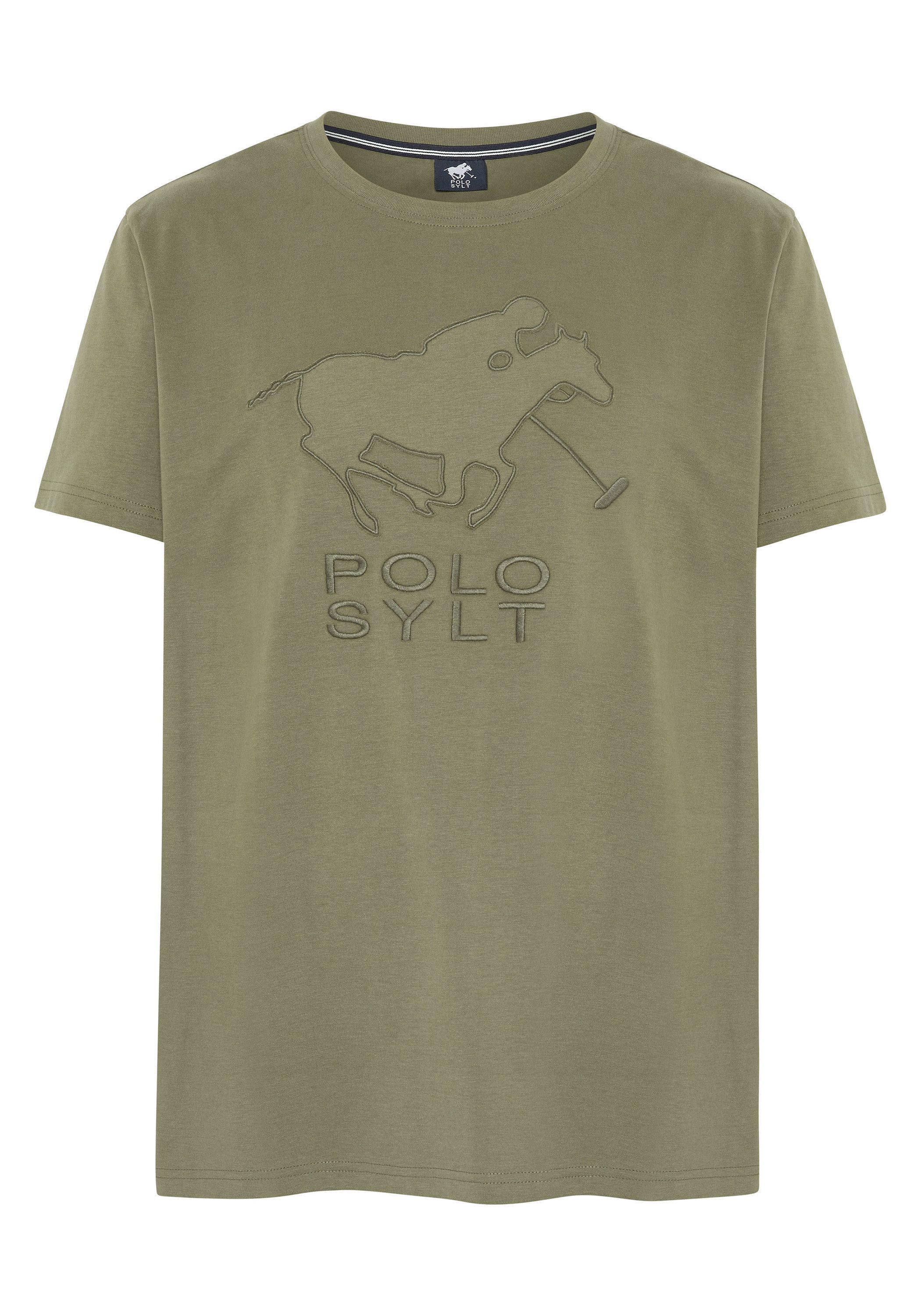Polo Sylt T-Shirt mit gesticktem Label-Symbol günstig online kaufen
