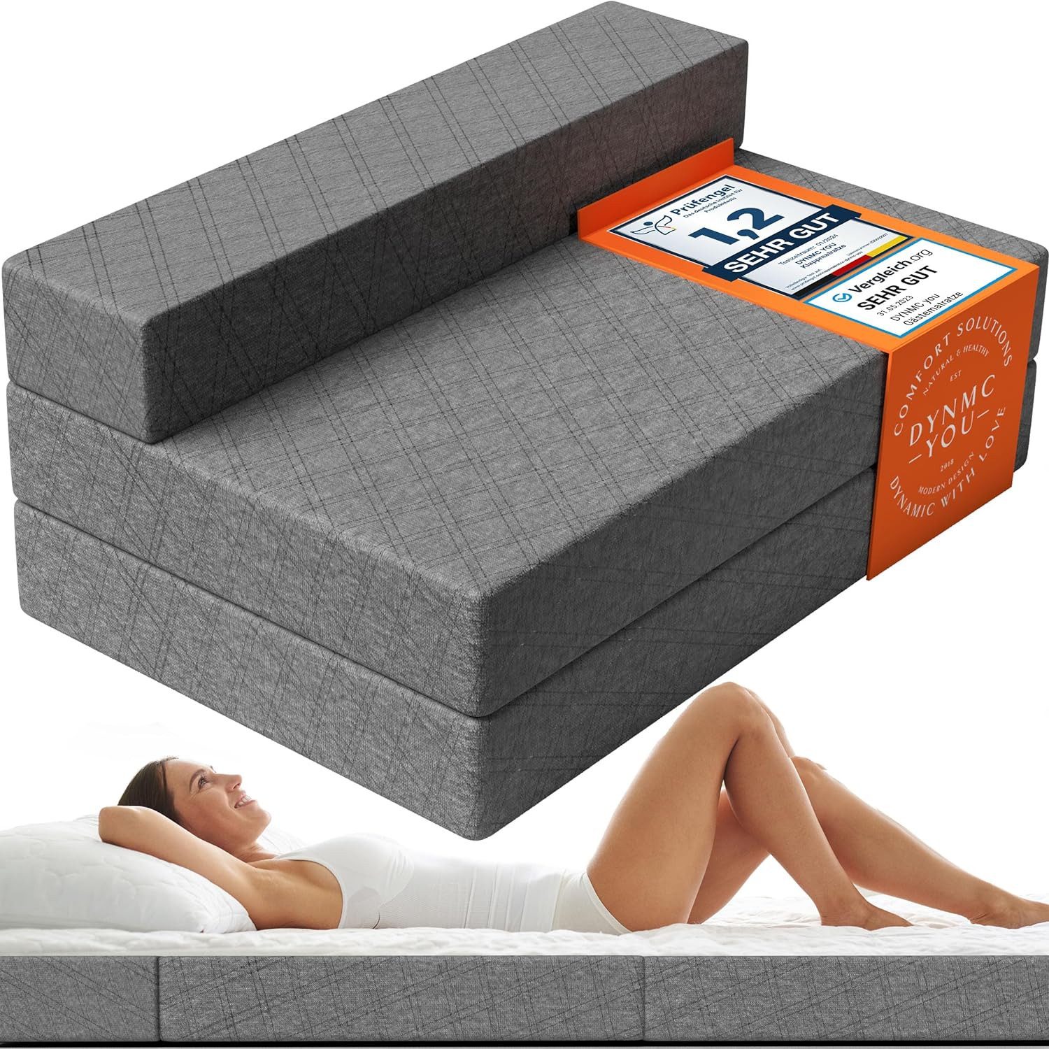 Klappmatratze Schlafsofa für 2-140x200x20 cm Gästebett Klappbar - Test SEHR günstig online kaufen