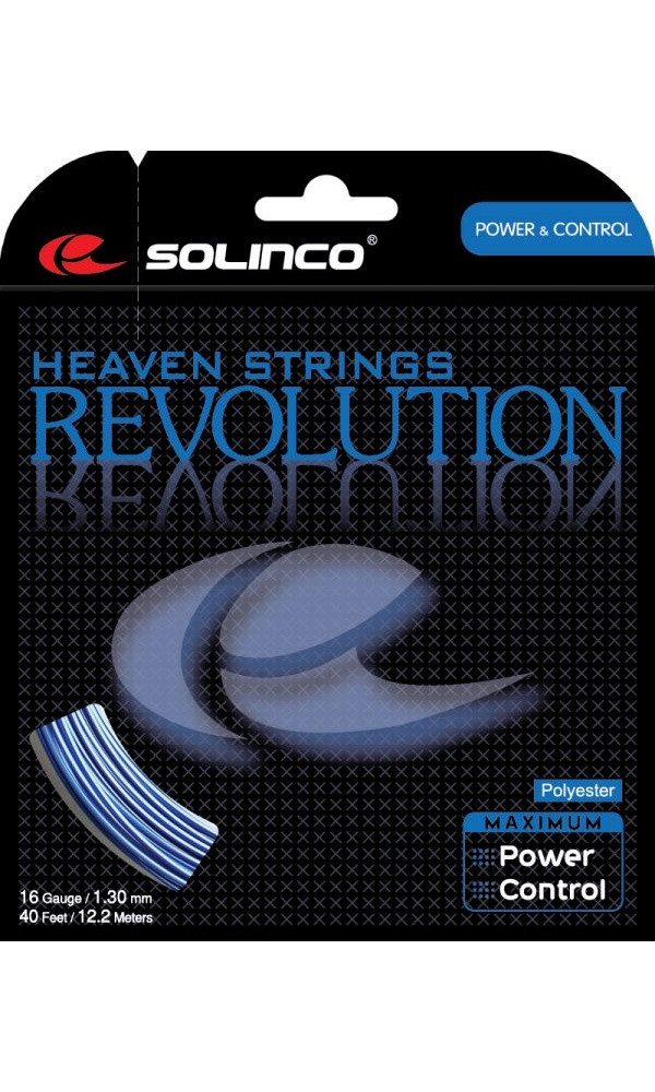 Tennissaite Revolution (Haltbarkeit+Power) blau 12m Set