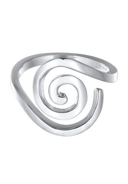 Elli Fingerring Spirale Organic Modern 925 Silber, Kreis