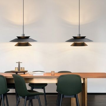 Nettlife Pendelleuchte Hängelampe Schwarz Hängeleuchte Vintage E14 Esstisch Metall, Höhenverstellbar, LED wechselbar, für Esszimmer Küche schlafzimmer Wohnzimmer