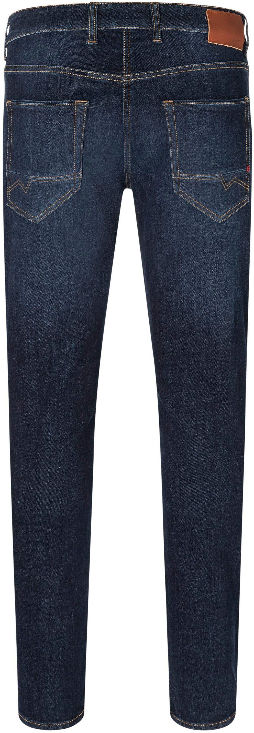 MAC Straight-Jeans Arne dark used Pipe blue