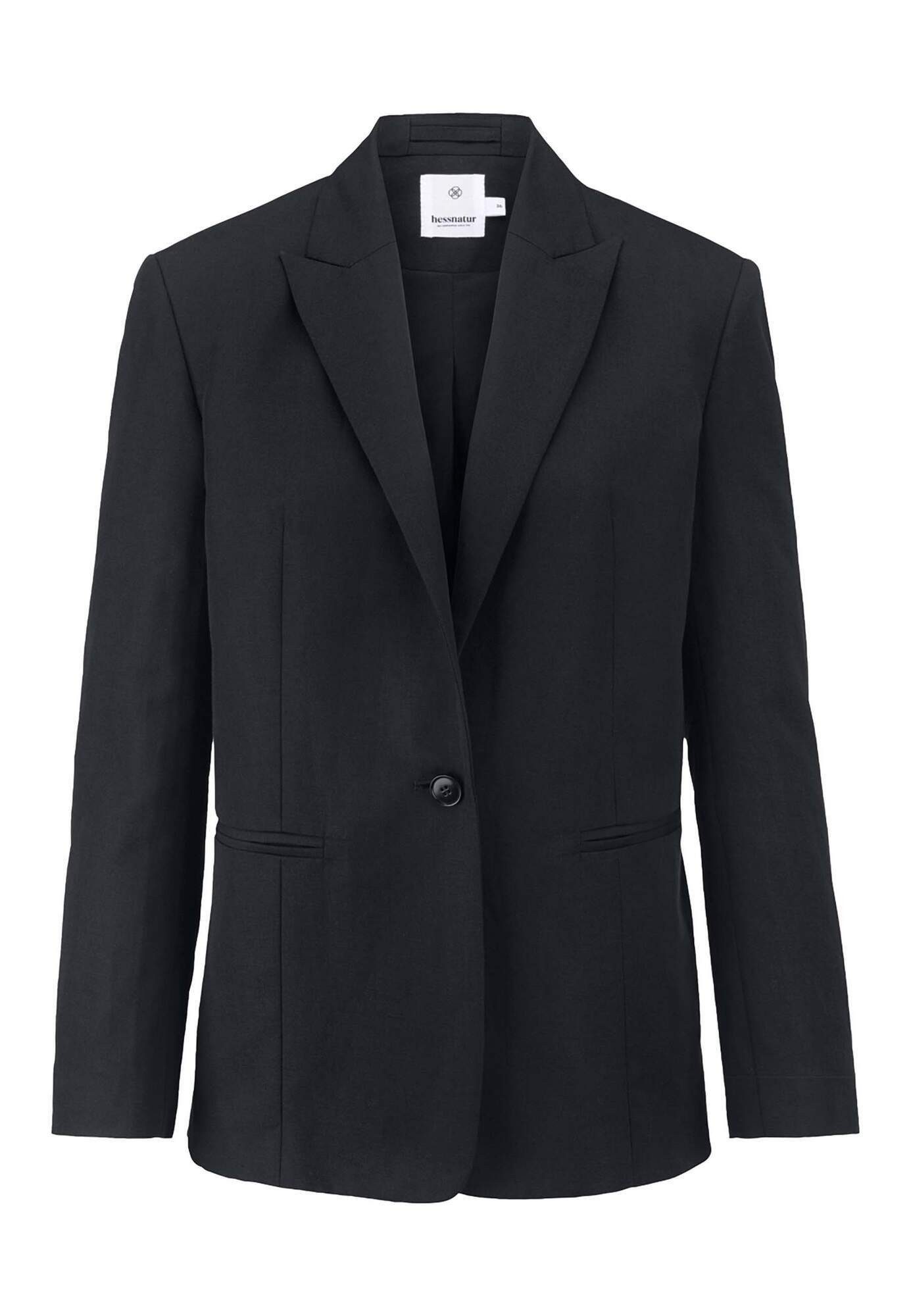 Hessnatur Longblazer aus Bio-Baumwolle mit Leinen günstig online kaufen