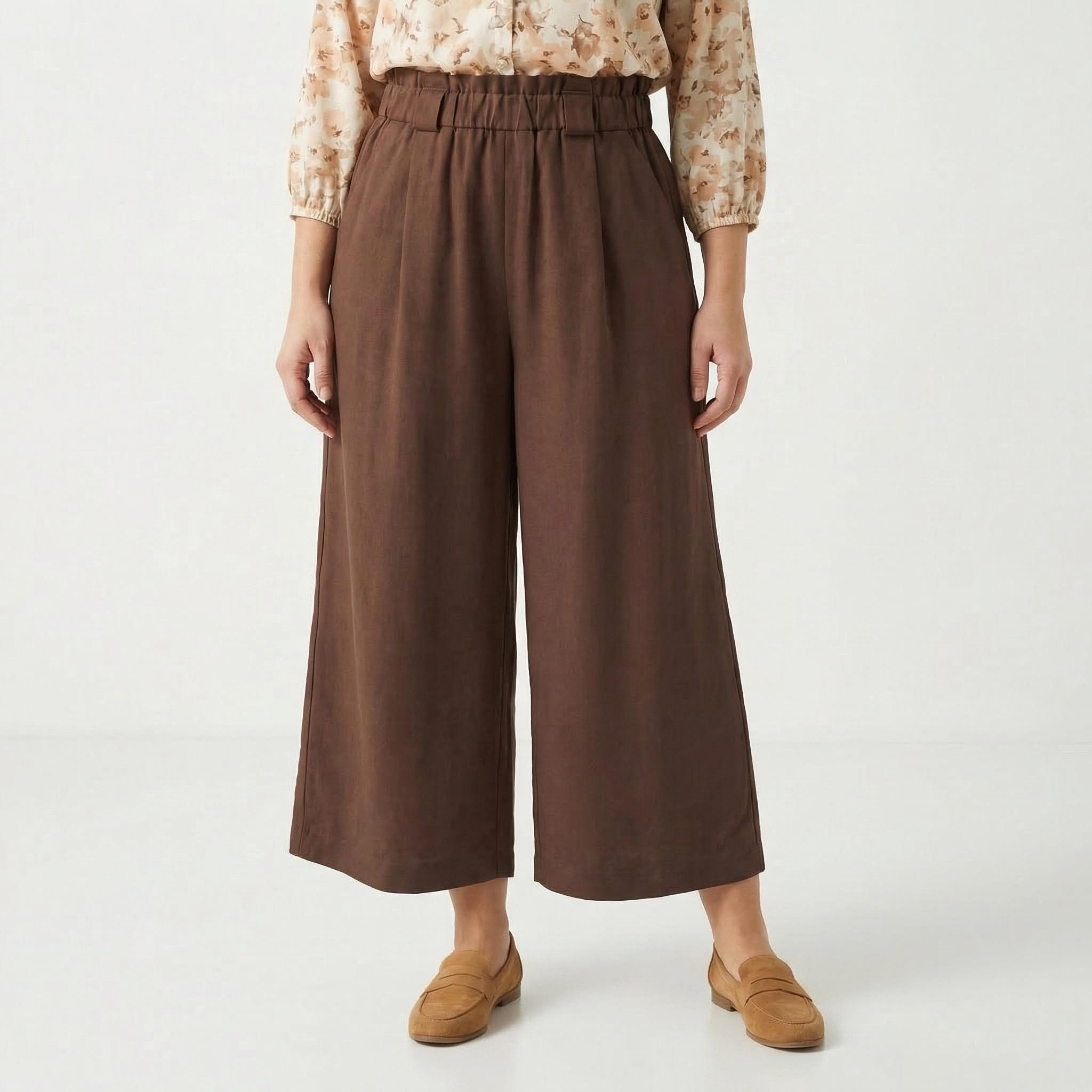 Culotte Weite Schlupfhose moderne Businesshose Wide Leg Freizeithose