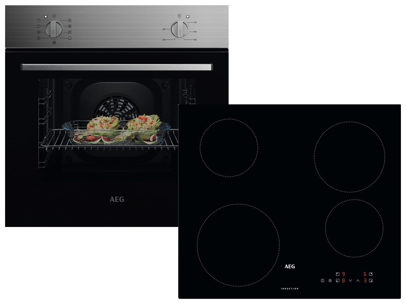 AEG Backofen-Set, Reinigung mit Wasser / Dampf, TouchControl-Bedienung