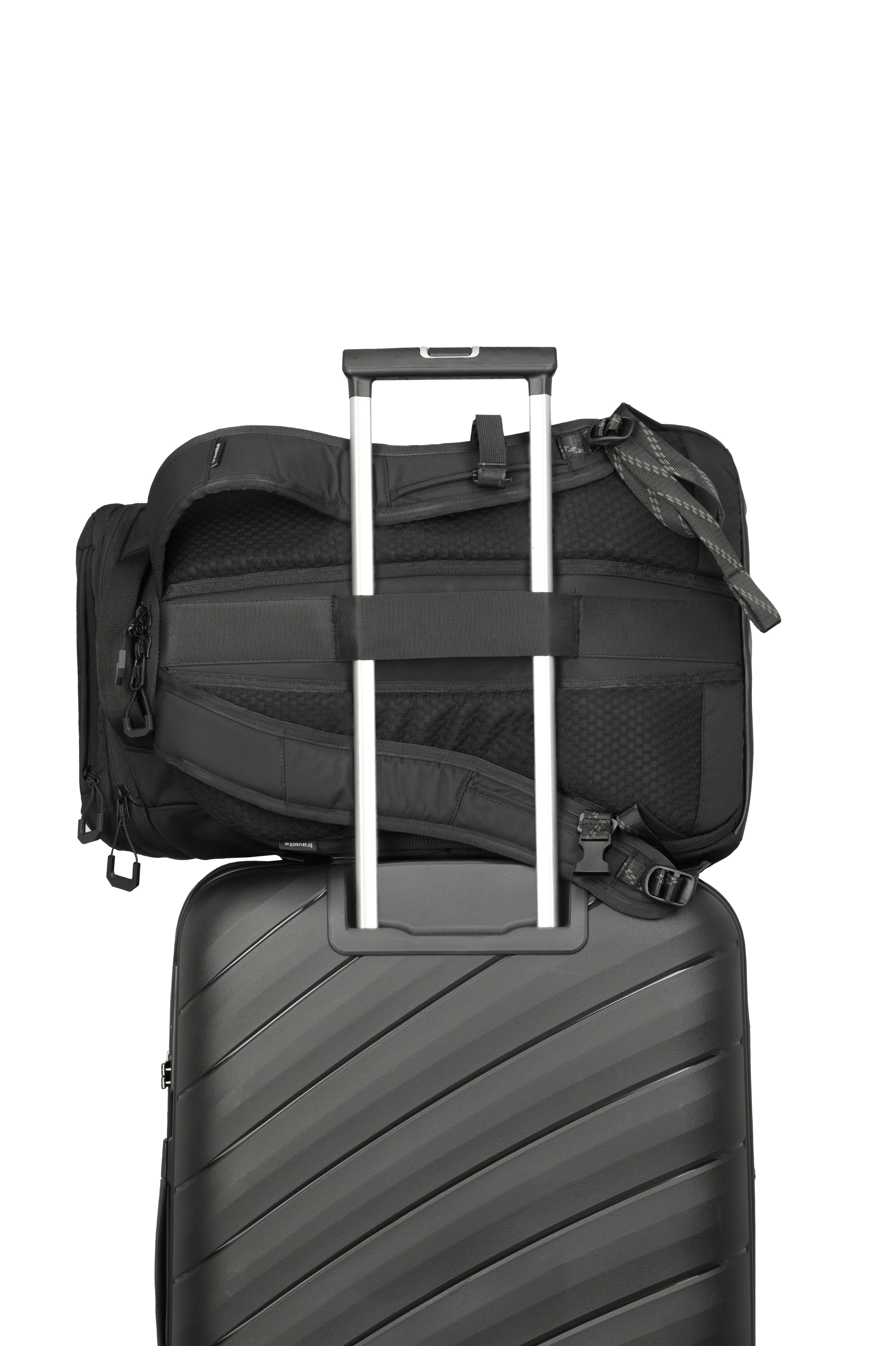 travelite Reisetasche VENTURE LINE Rucksack mit Laptopfach, mit Aufsteckfunktion und Laptopfach – vielseitig nutzbar