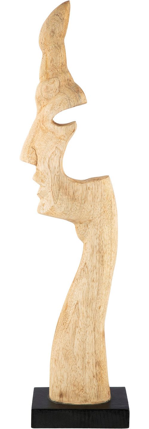 GILDE Skulptur Skulptur Gesicht Silhouette naturfarben (1 St), Gesicht Dekoobjekt zeitgenössische Kunst abstrakte Köpfe