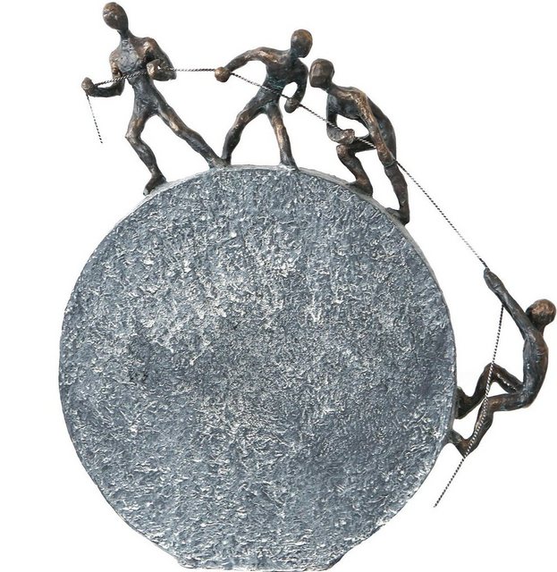 Casablanca by Gilde Dekofigur »Skulptur Lifting« (1 Stück), Dekoobjekt, Höhe 36 cm, mit Spruchanhänger, Wohnzimmer-Otto