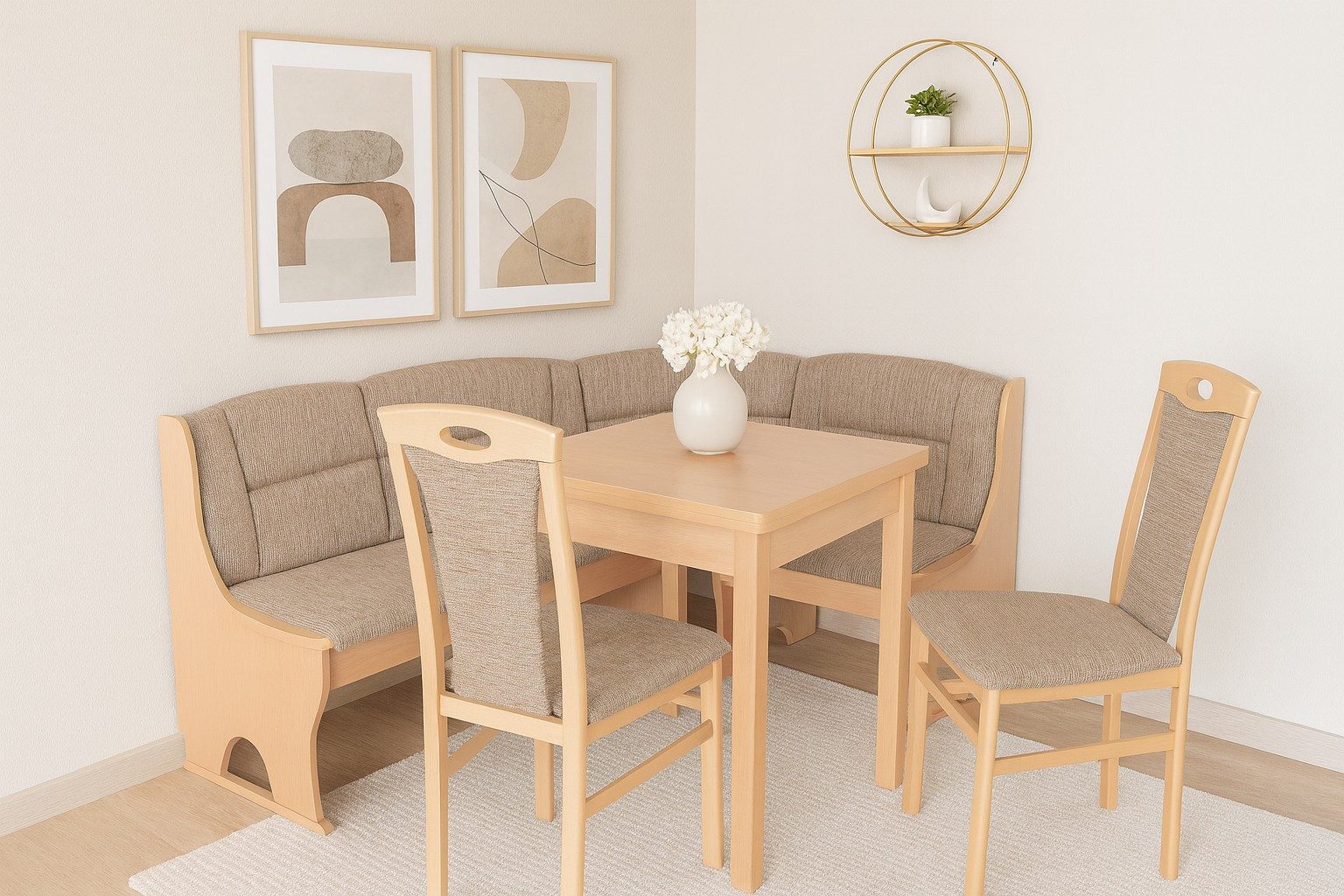 moebel-direkt-online Eckbankgruppe Madrid 4tlg. Set (Stauraumeckbank, Auszi günstig online kaufen