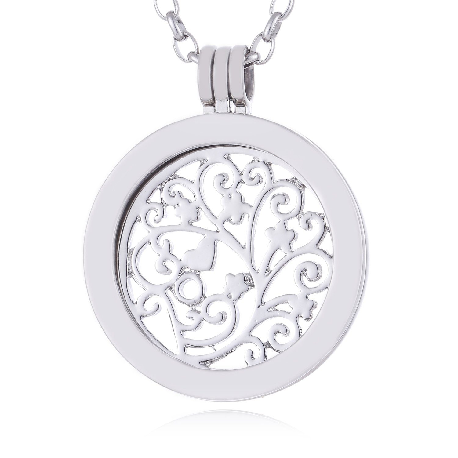 silber Ornament Frühlingsblumen