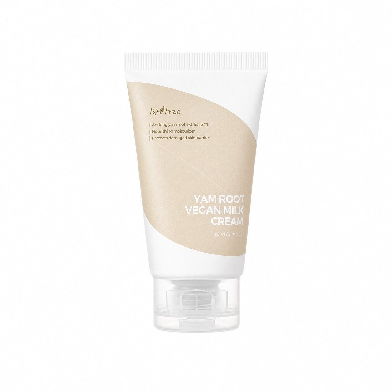 Isntree Feuchtigkeitscreme Vegane Milchcreme mit Yamswurzelwurzel, 80 ml