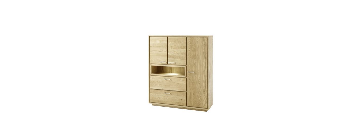 58 aufm Kessel Highboard »Highboard Teilmassiv Iarina 124x145x42 Anrichte« (1 St) online kaufen