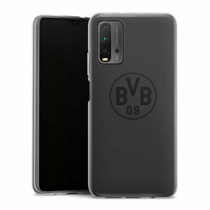 DeinDesign Handyhülle Borussia Dortmund Logo BVB BVB Grau Xiaomi Redmi 9T Silikon Hülle Bumper Case Handy Schutzhülle