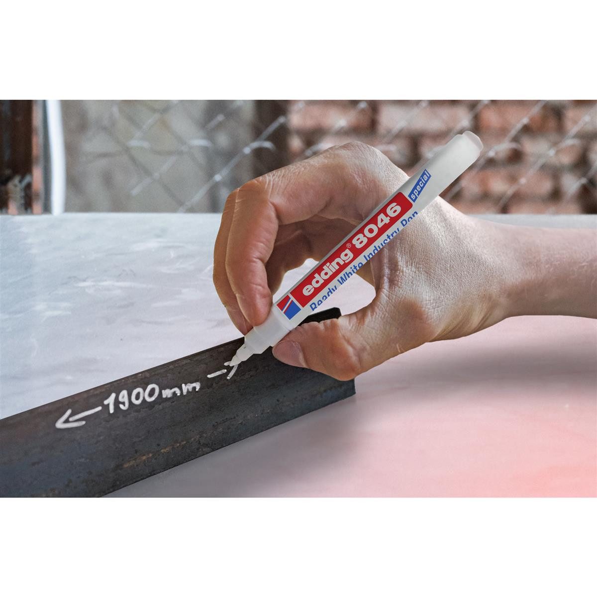 edding Permanentmarker EDDING 8046-049 Lackmarker Ready industry pen weiß