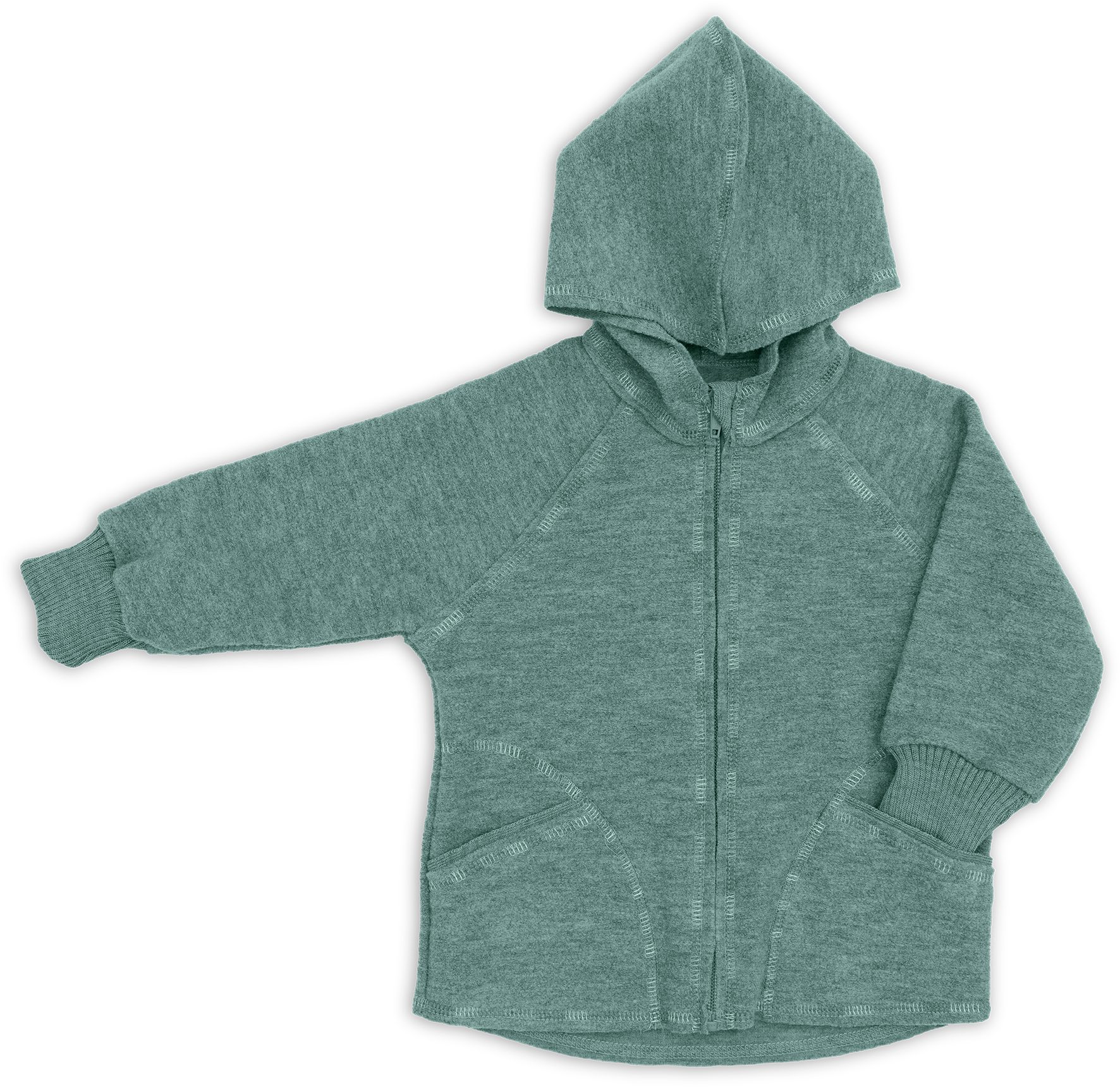 Wolljacke Baby-Kapuzenjacke, Walk