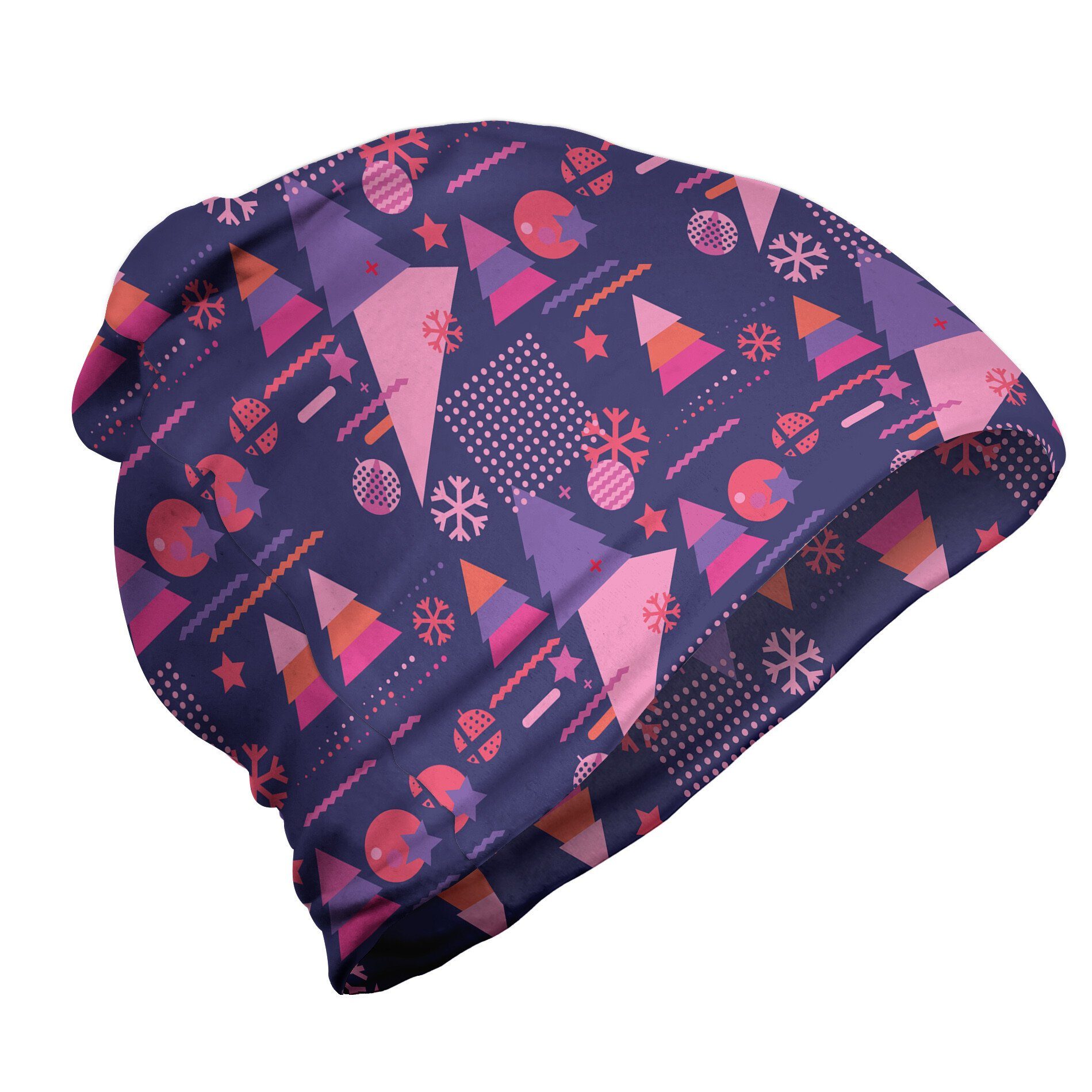 Weihnachten im Abakuhaus Wandern Shapes Themed Freien Beanie Geometrisch