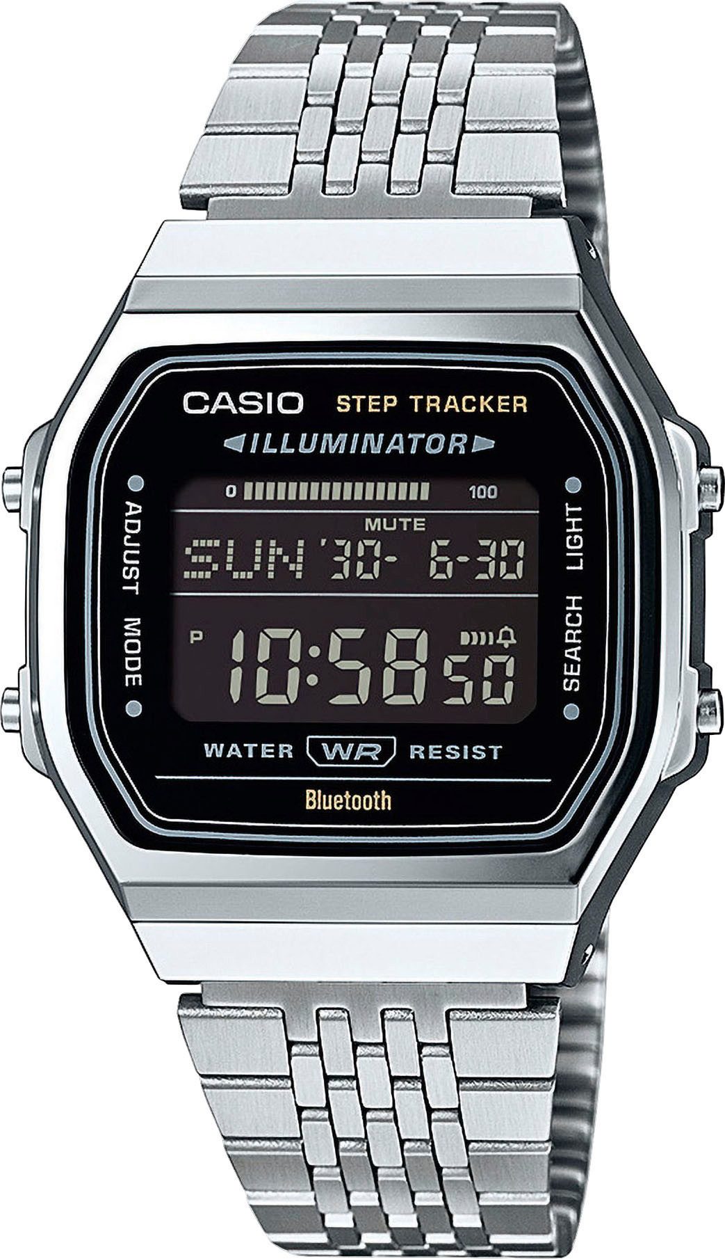 CASIO VINTAGE Smartwatch, Armbanduhr, Herrenuhr, Damenuhr, Bluetooth,Stoppfunktion,Schrittzähler