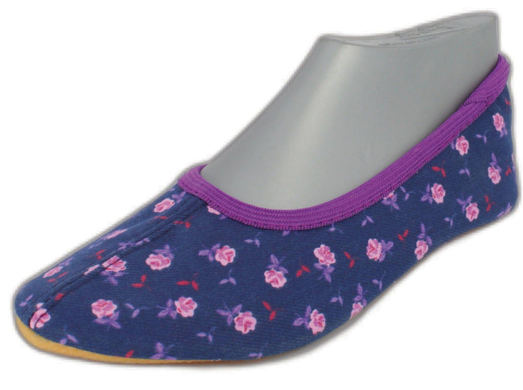 Beck Schläppchen Nostalgie Gymnastikschuh (bis Gr. 38 erhältlich) mit rutschfester Gummi-Sohle – Bild 2 von 5
