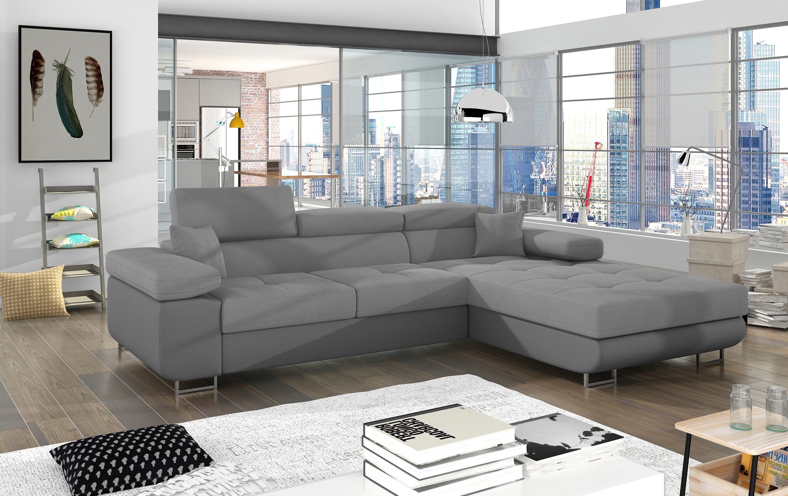 MF Design Polsterecke Amanda, mit Bettfunktion