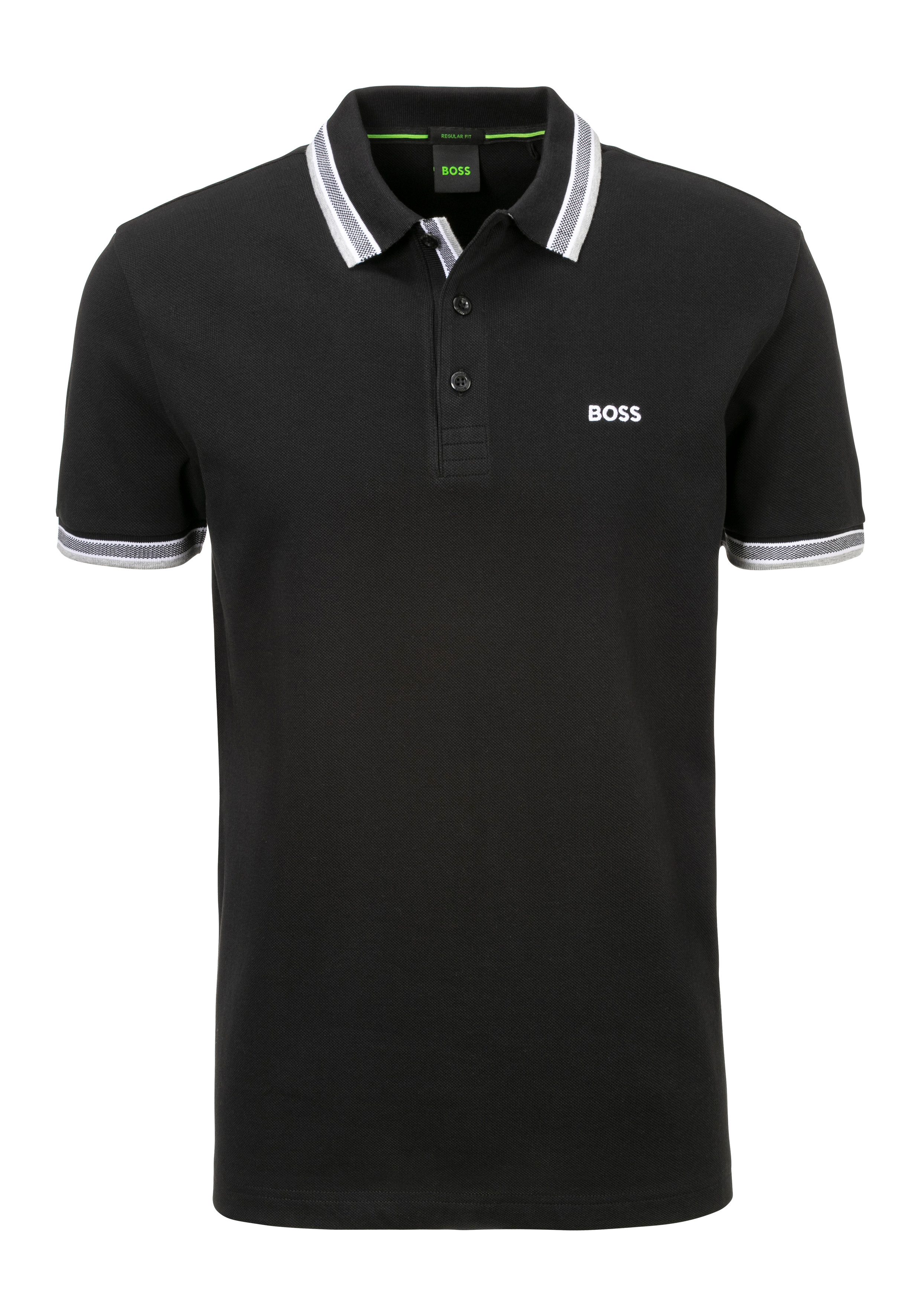 BOSS GREEN Poloshirt Paddy Regular Fit atmungsaktive Piqué-Webstruktur, Flachstrickkragen, gerader Schnitt – Bild 5 von 5