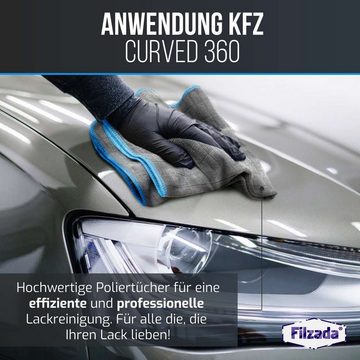 Filzada 6x Mikrofasertücher Auto 380GSM Microfasertücher Autopflege Reinigung Mikrofasertuch (85% Polyester 15% Polyamid)