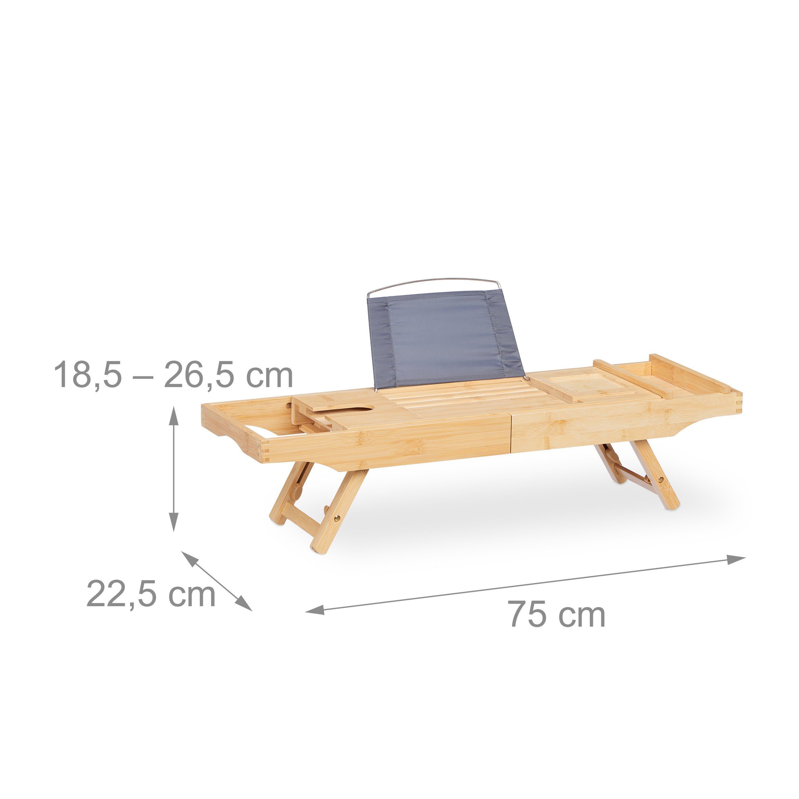Aleawol Badewannenablage Transparent - Ausziehbar 56-80cm Für Tablet & Glas