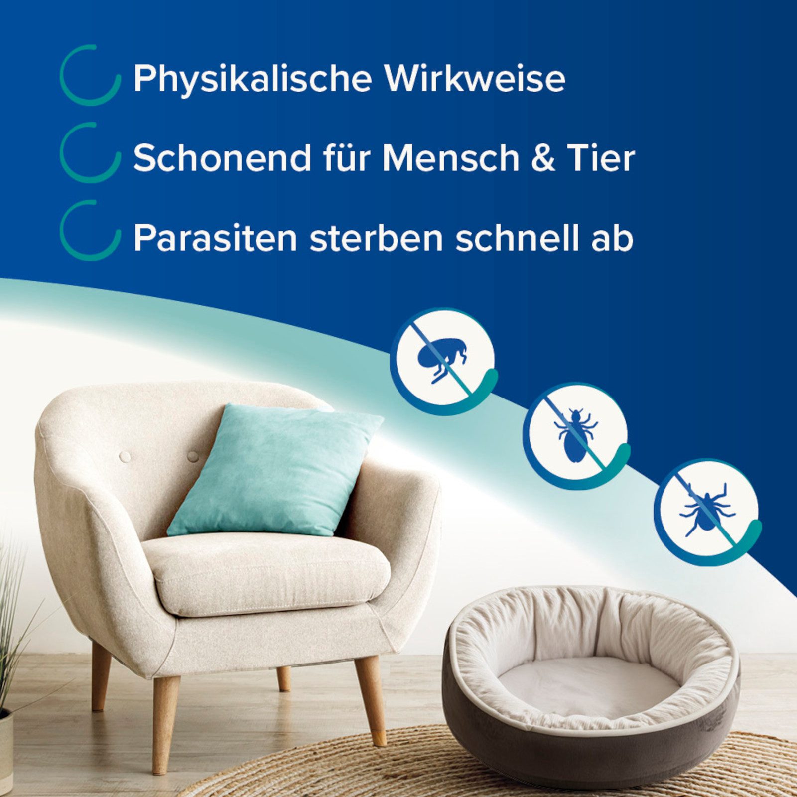 beaphar Vergrämungsmittel Dimethicare Anti-Floh Fogger, 200 ml, 200 ml, Frei von chemischen Insektiziden und Pestiziden