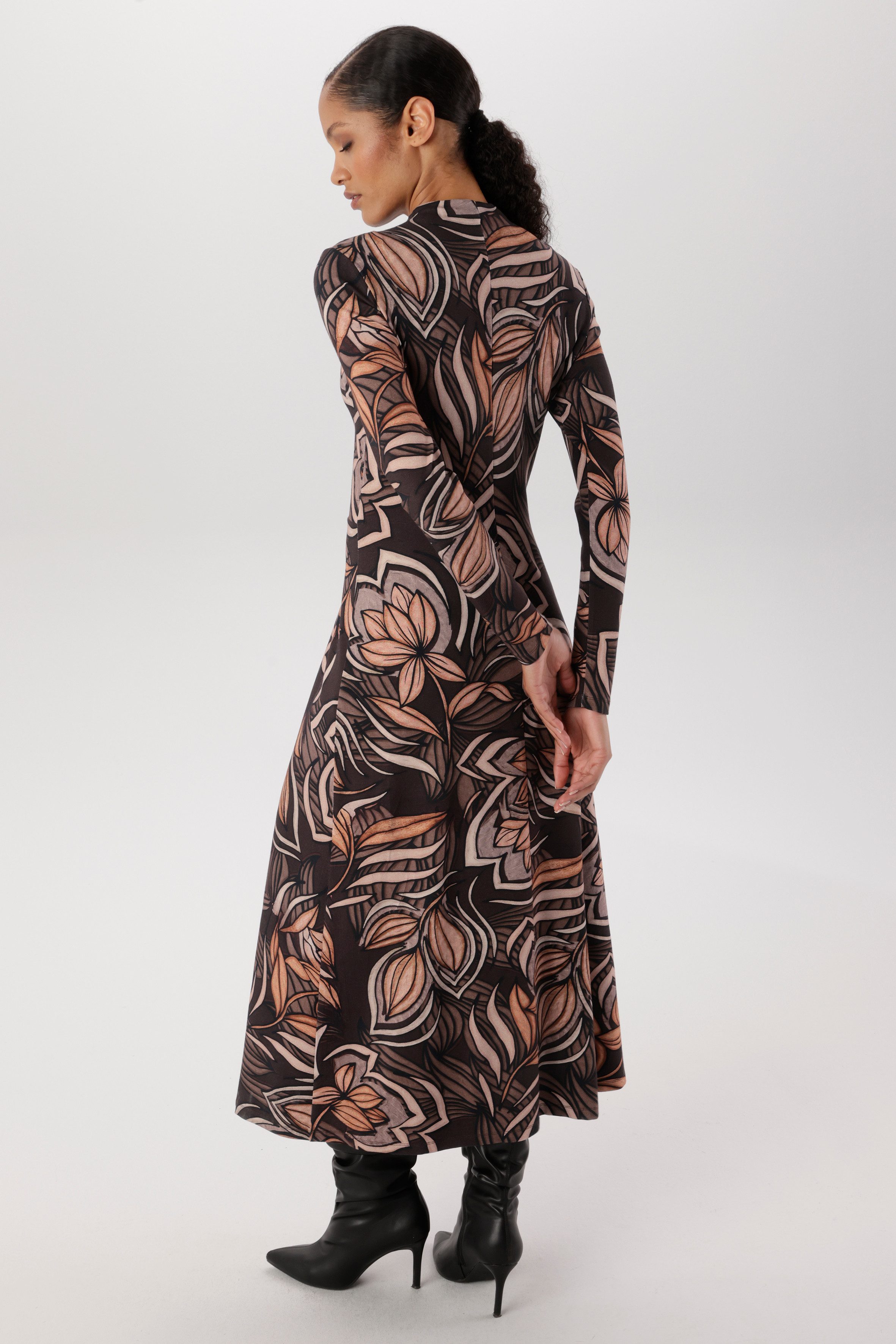 Aniston SELECTED Midikleid mit kleinem Stehkragen - NEUE KOLLEKTION
