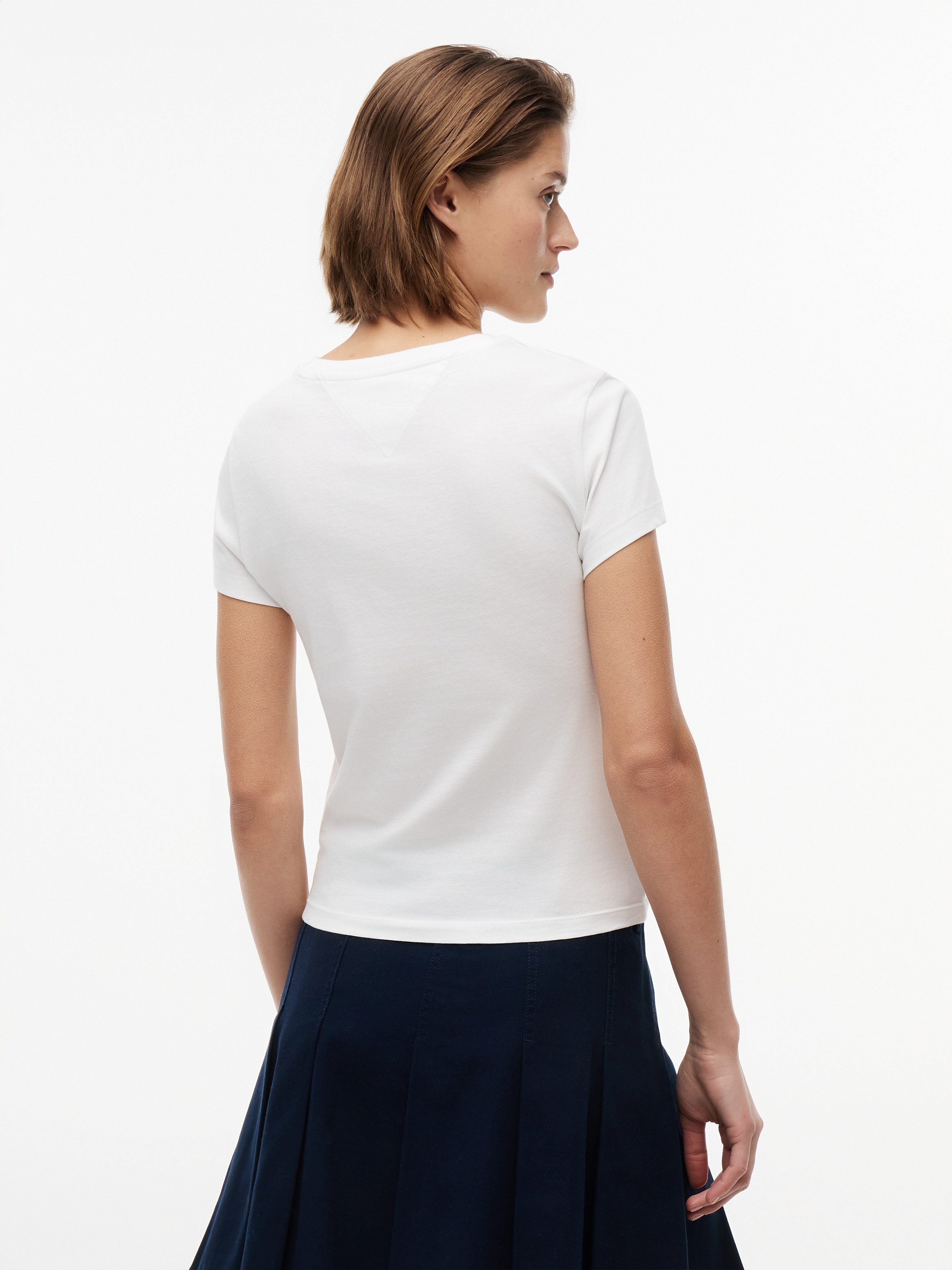 Tommy Jeans T-Shirt TJW SLIM ESS LOGO 1 SS TEE EXT Baumwolle, slim fit