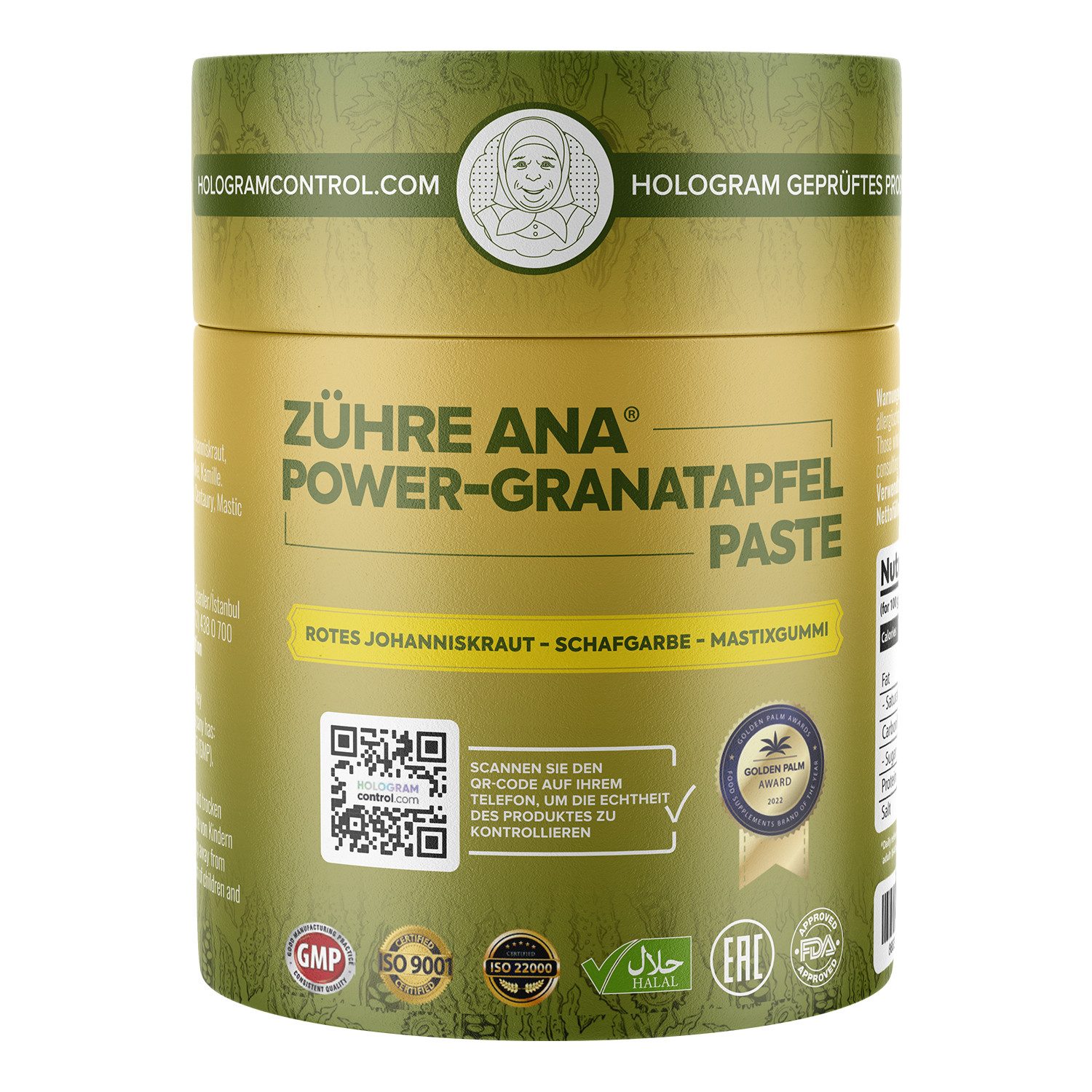 Granatapfelpaste – Formel mit Kamillenhonig und Schafgarbenextrakt Paste