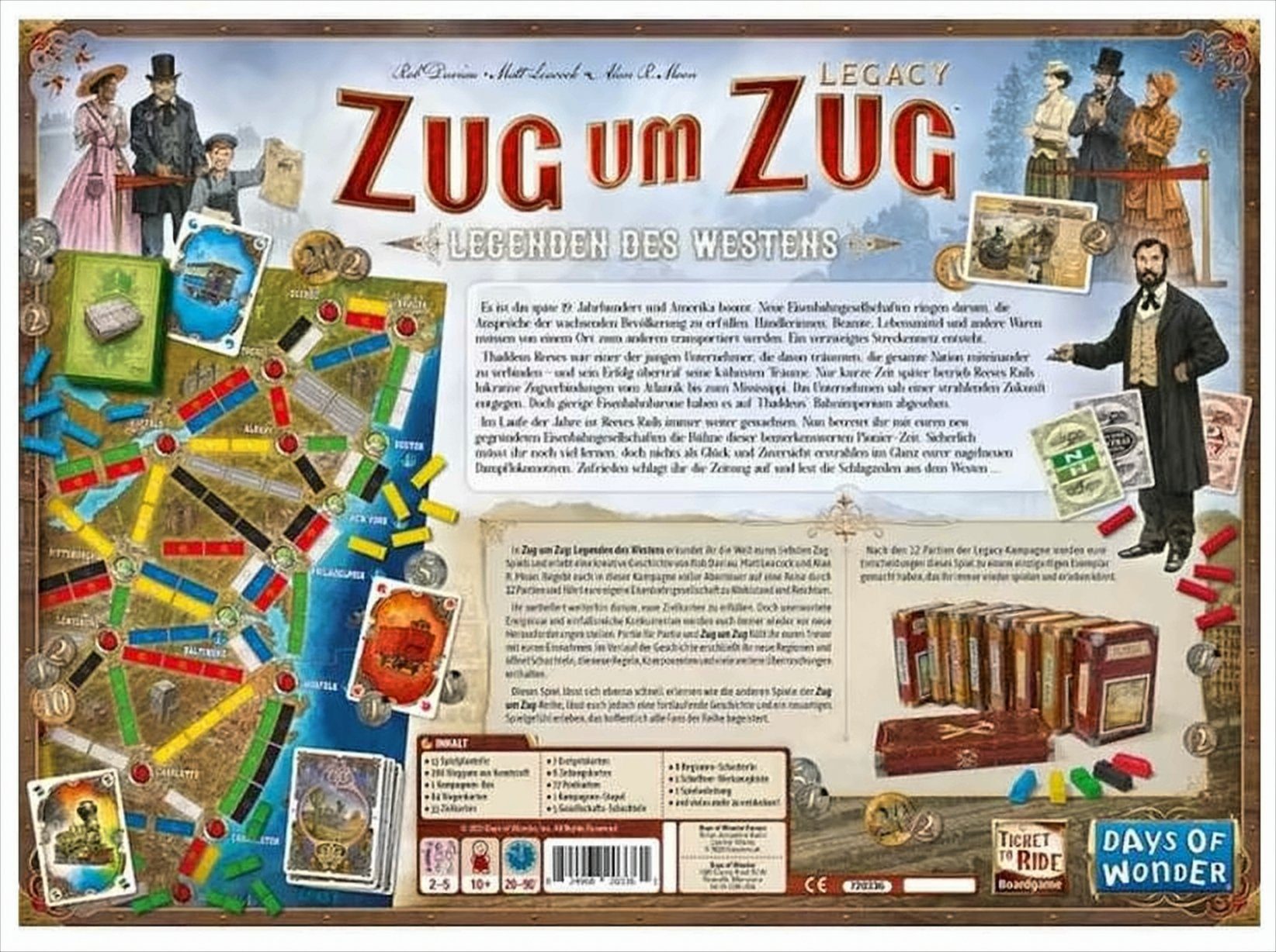 Asmodee Spiel Zug um Zug Legacy Legenden des Westens