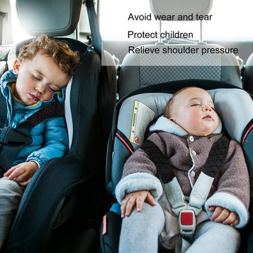 Cbei Gurtpolster Auto Sicherheitsgurt Schulterpolster 4-teilige faltbar bequem, (Geeignet für Kinder, Erwachsene, Kindersitze, 4 St), Leicht zu installieren und zu entfernen