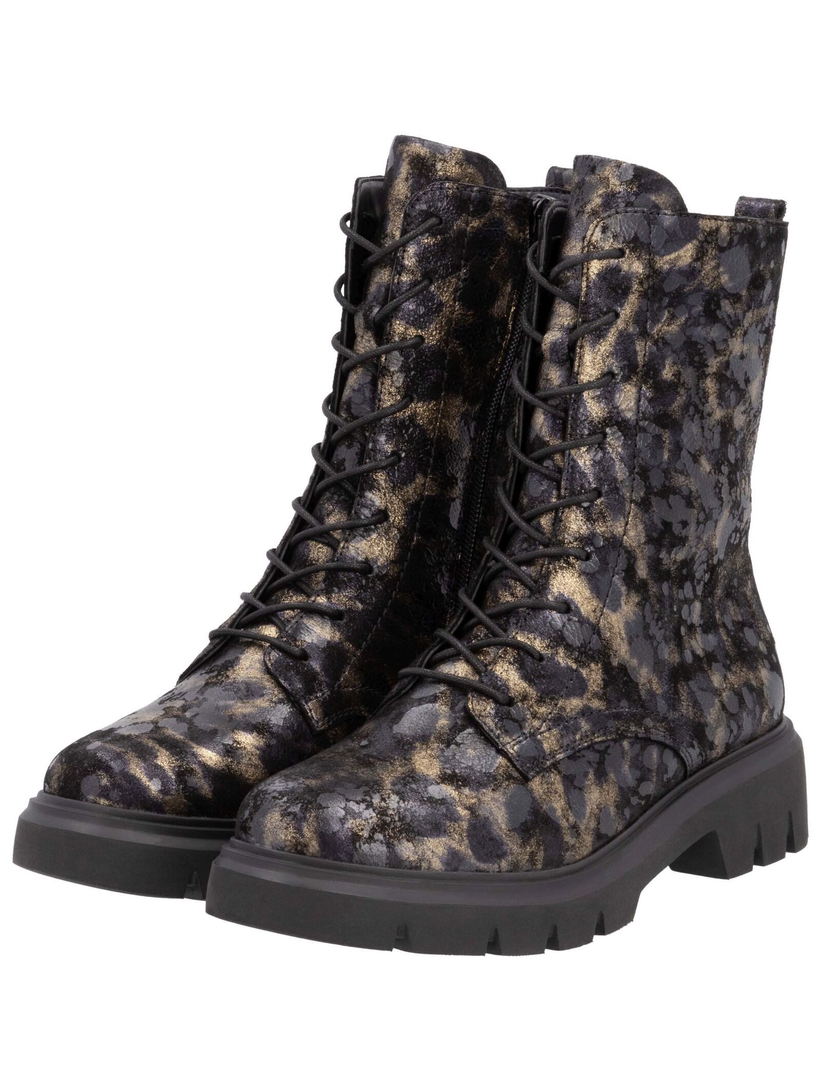 Remonte Remonte Stiefelette Veloursleder Schnürstiefelette