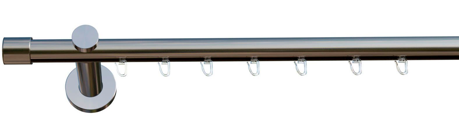 OTTO home Gardinenstange TANBUL, Ø 20 mm, 1-läufig, Fixmaß, verschraubt, Eisen, Innenlauf Komplett-Set inkl. Gleitern und Montagematerial