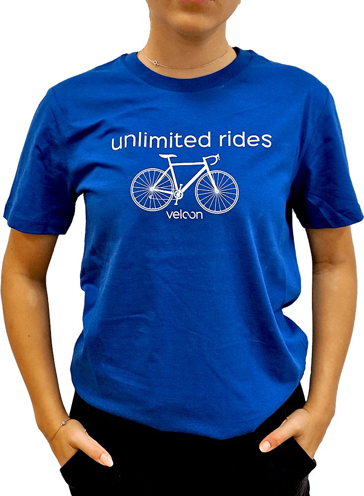Veloon T-Shirt Unlimited Rides Blue