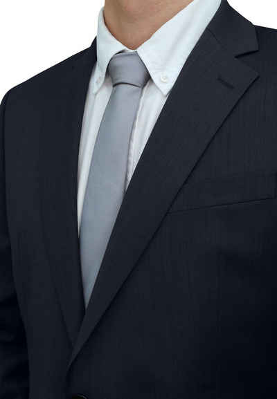 Fabio Farini Krawatte einfarbige Herren Schlips - Unicolor Krawatte in 6cm oder 8cm Breite (Unifarben) Schmal (6cm), Silber perfekt als Geschenk