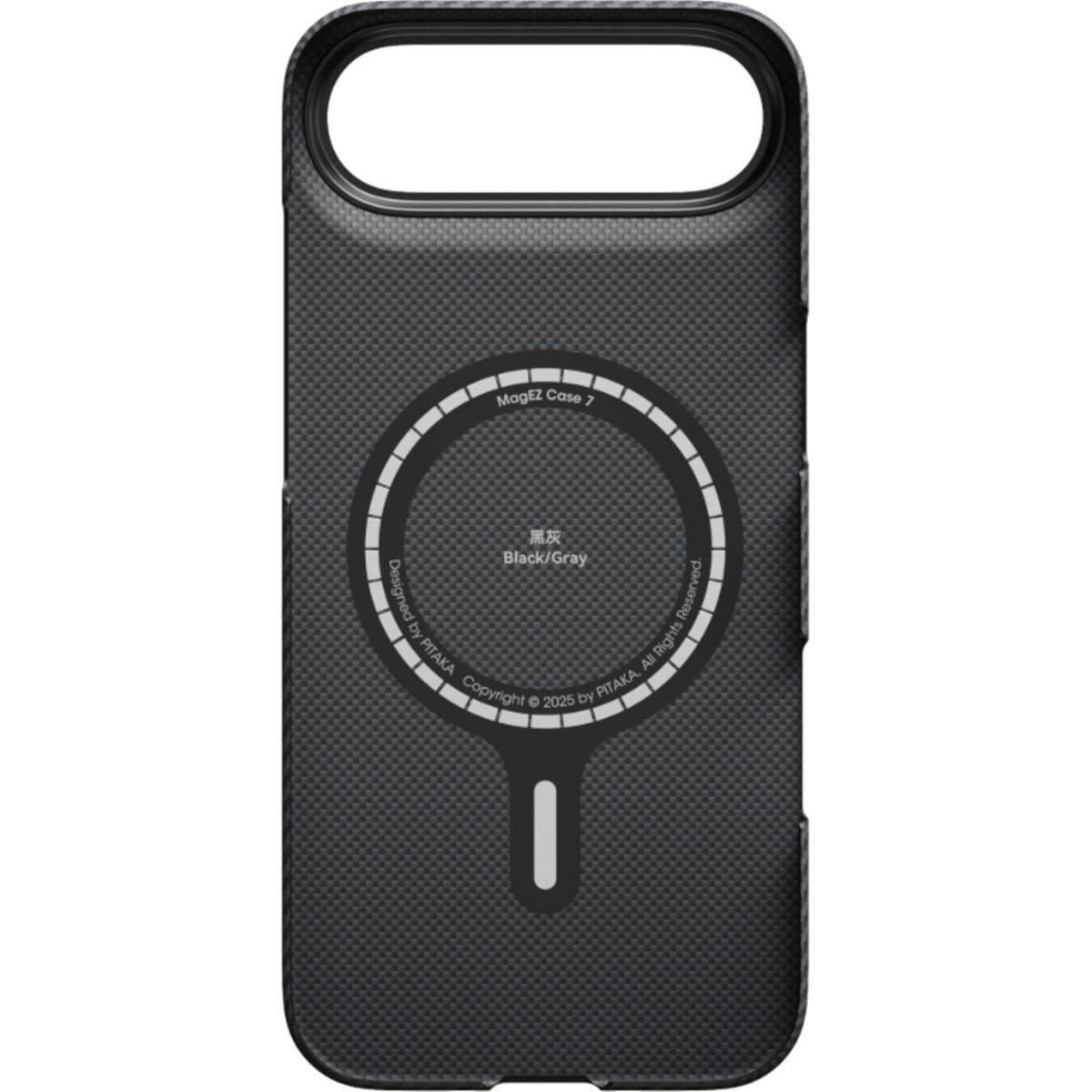 Pitaka Smartphone-Hülle Ultra-Slim Case for iPhone 17 Air Black/Grey Twill