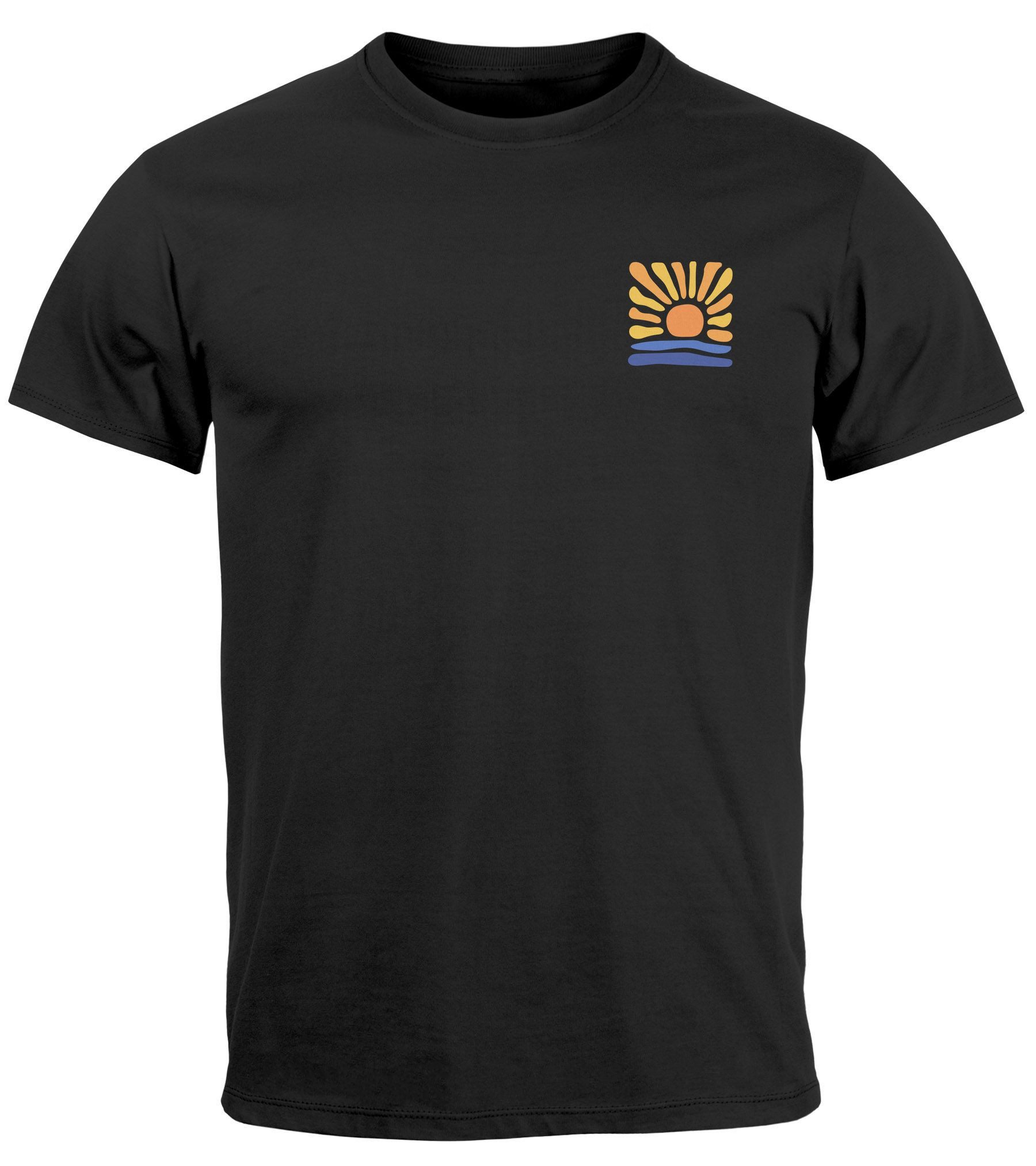 Neverless Print-Shirt Herren T-Shirt Fashion Naturmotiv günstig online kaufen