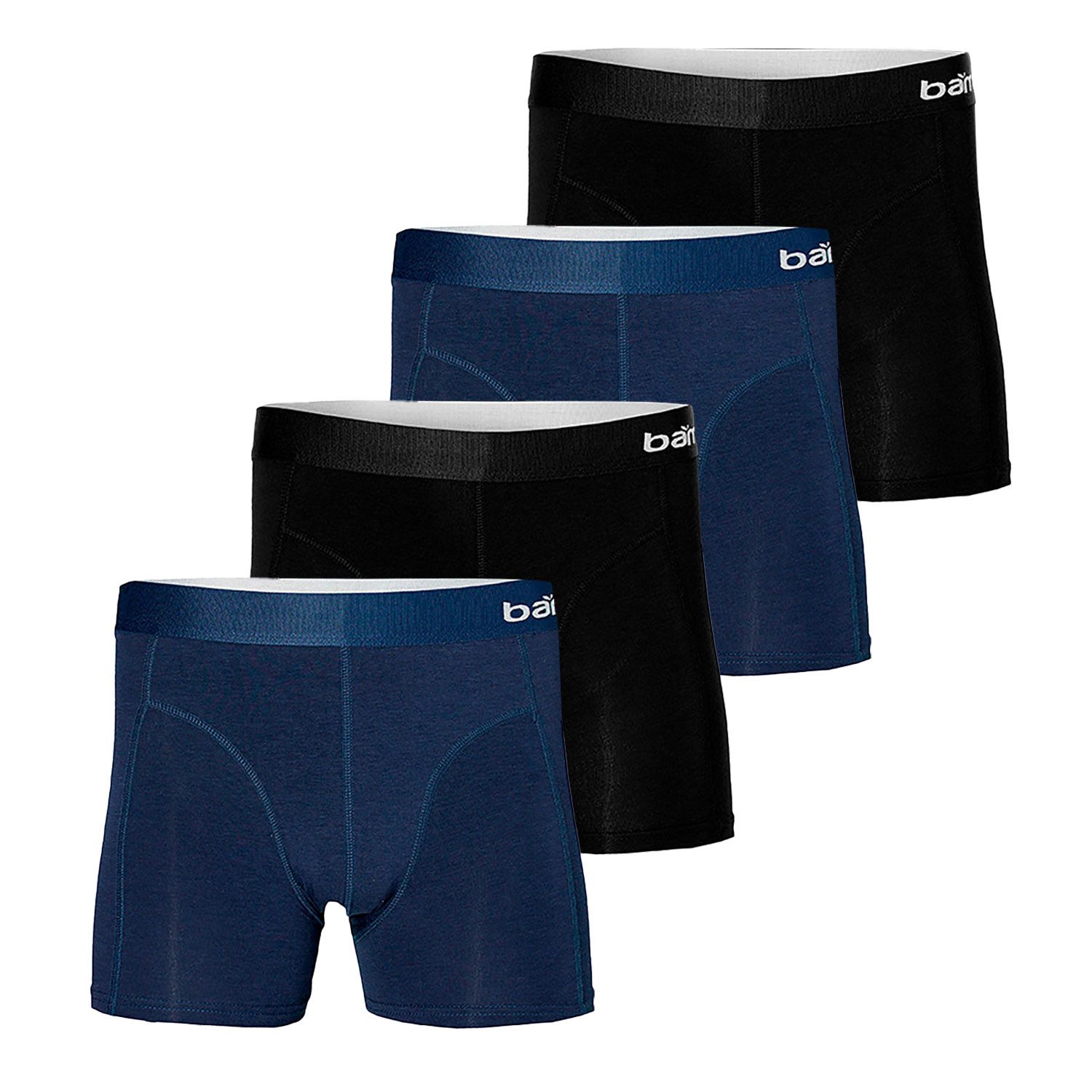 Apollo Boxershorts Bamboo (4-St., Mehrpack) Wegbummibund, ergonomischer Sch günstig online kaufen