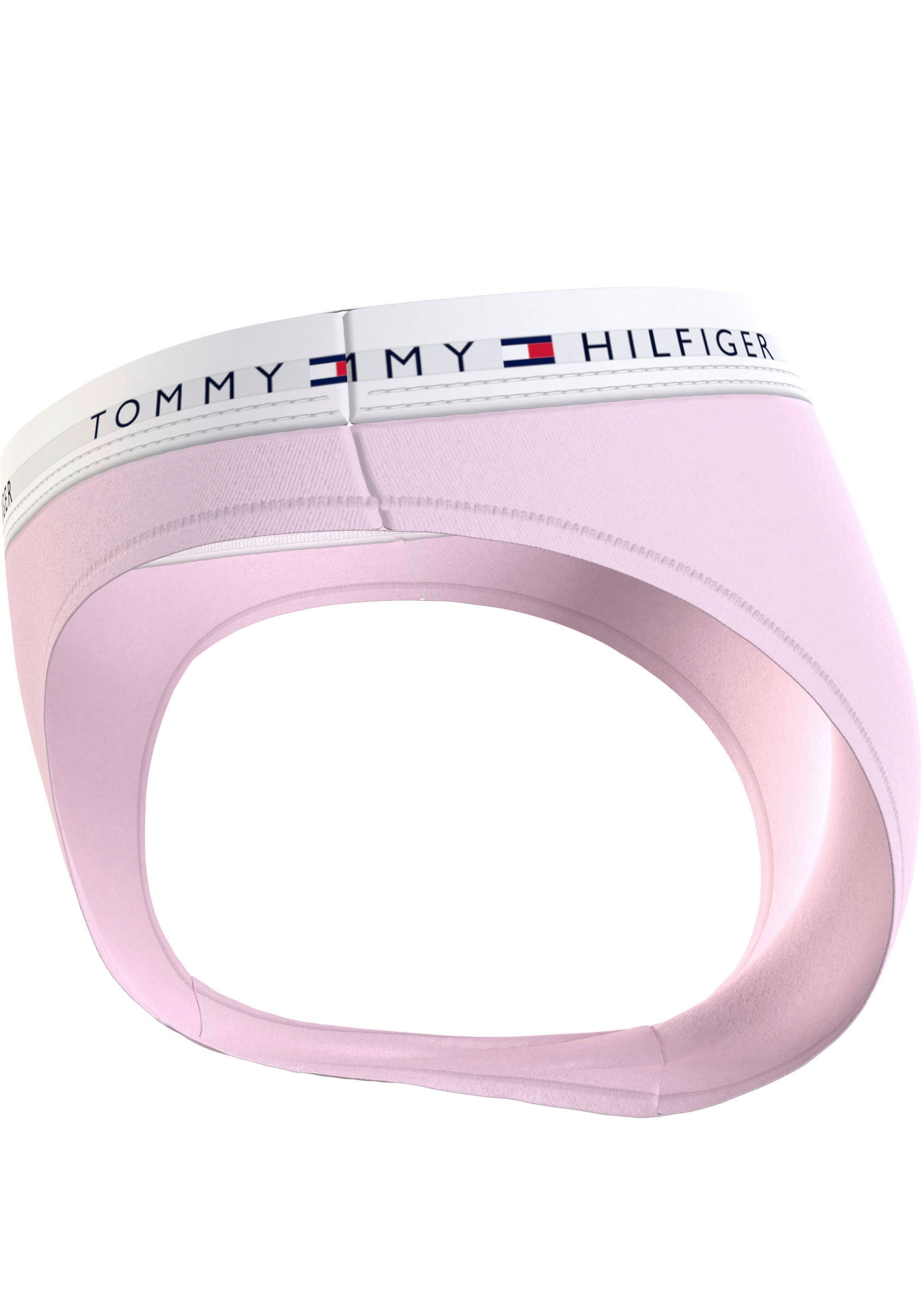 dem mit Pink Tommy Bikinislip Hilfiger Underwear Logo Light Taillenbund auf