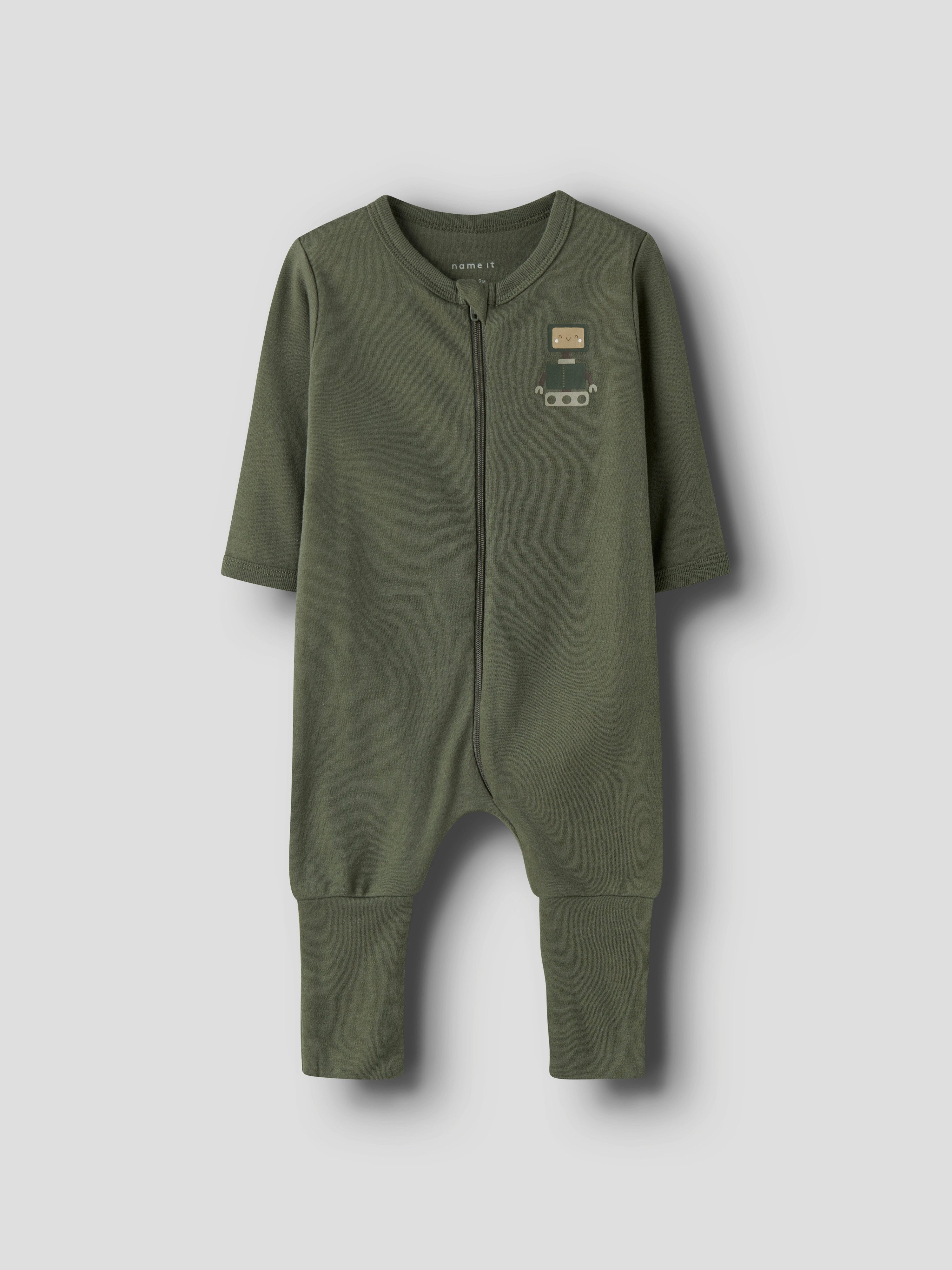 Name It Pyjama NBMNIGHTSUIT 2P ZIP FF ROBOT NOOS (Packung, 2 tlg)