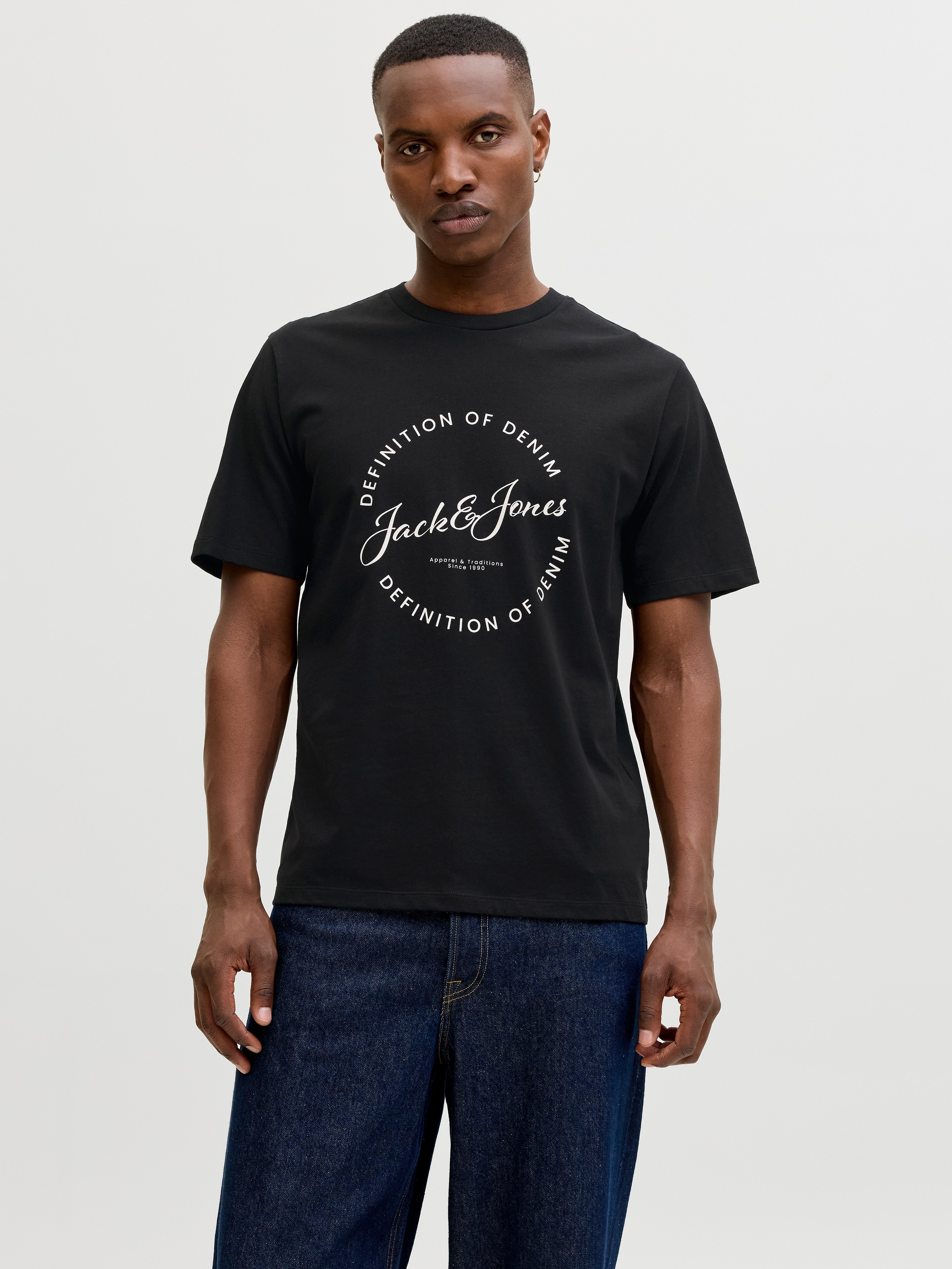 Jack & Jones T-Shirt JJGRAYSON TEE SS CREW NECK Baumwolle, regular fit