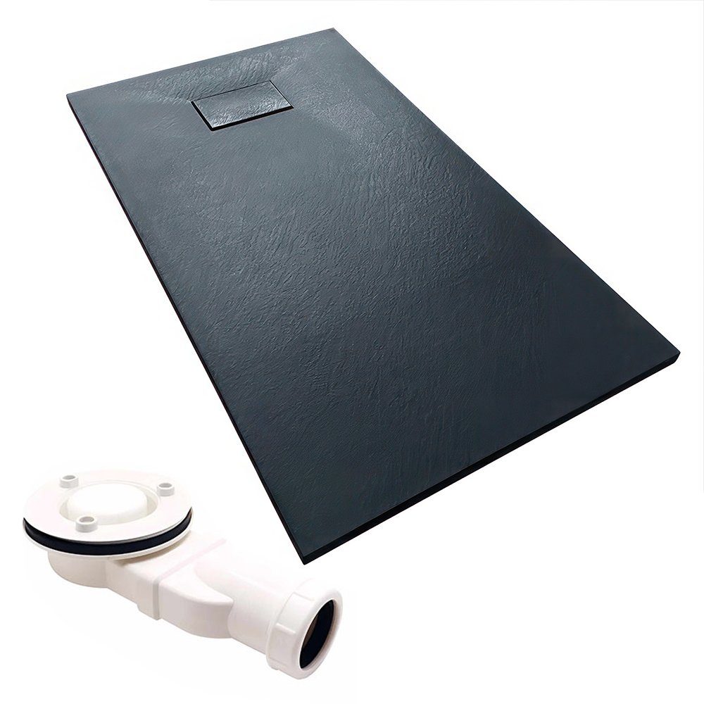 KOLMAN Duschwanne Rechteck VIDAR 100x80x3,2 Steinoptik, rechteckig, Verbund günstig online kaufen