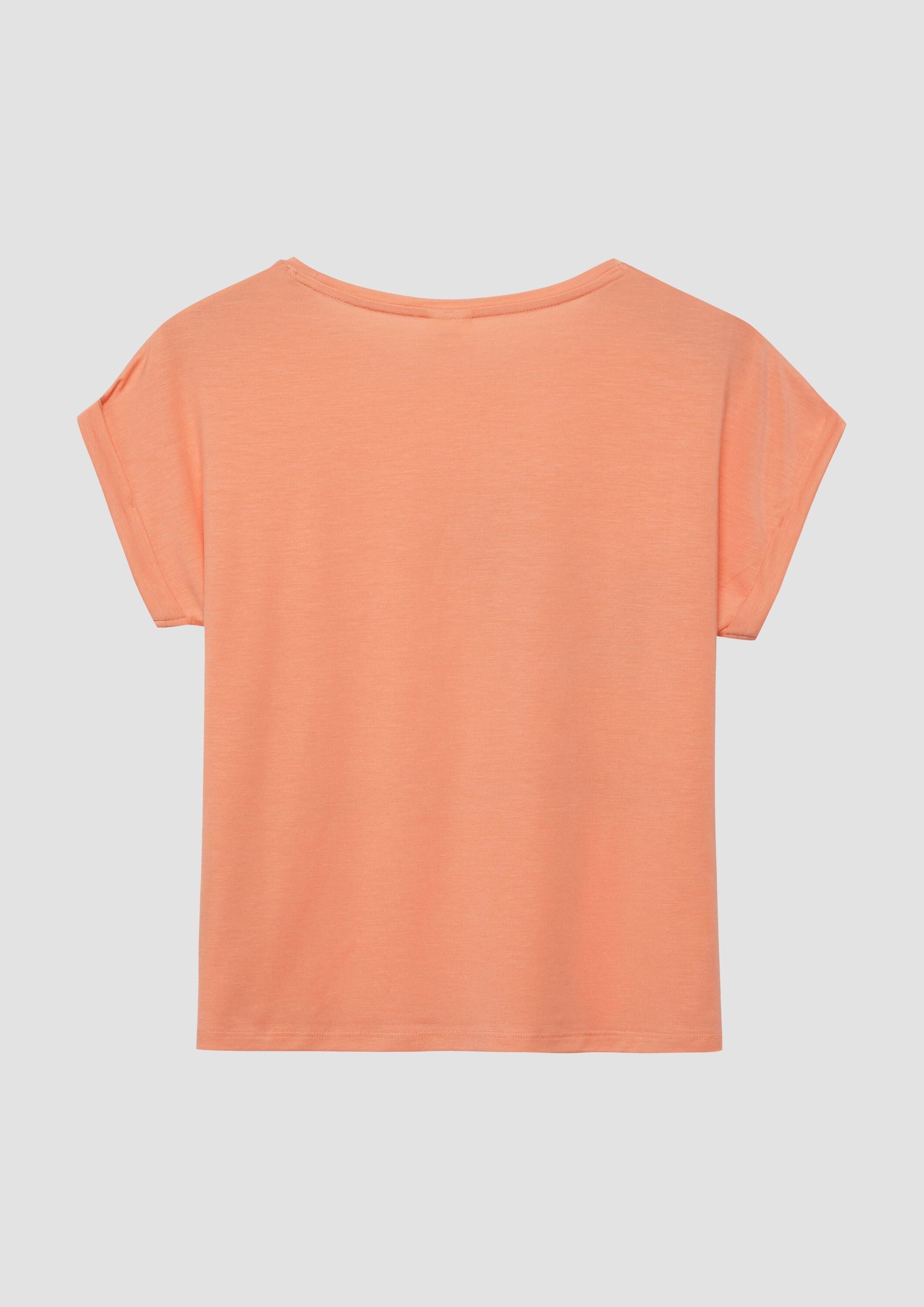 s.Oliver Kurzarmshirt T-Shirt Weiches T-Shirt mit Frontprint