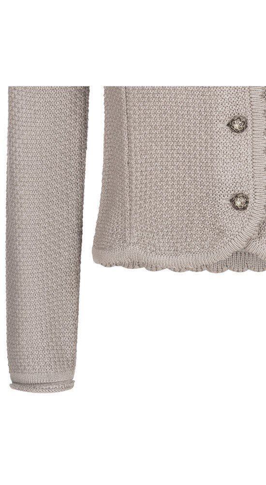 Nübler Trachtenstrickjacke Kinderstrickjacke Yvonne in Grau von Nübler