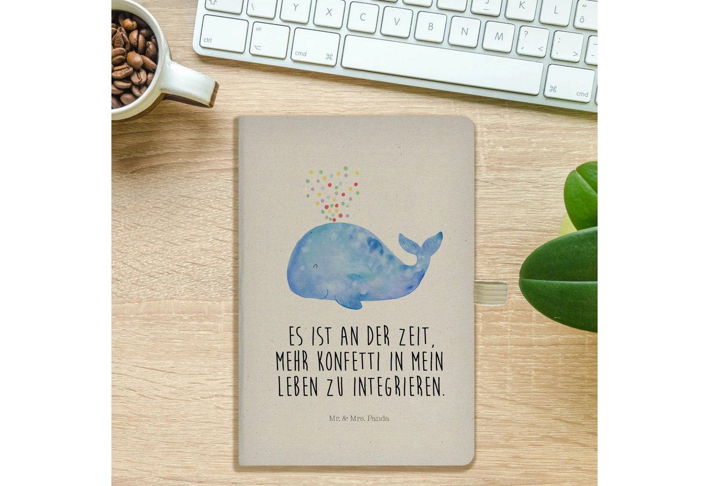 Thumbnail - Mr. & Mrs. Panda Notizbuch Wal Konfetti - Transparent - Geschenk, Geburtstag, Tagebuch A5, Notiz Mr. & Mrs. Panda, Inspi...